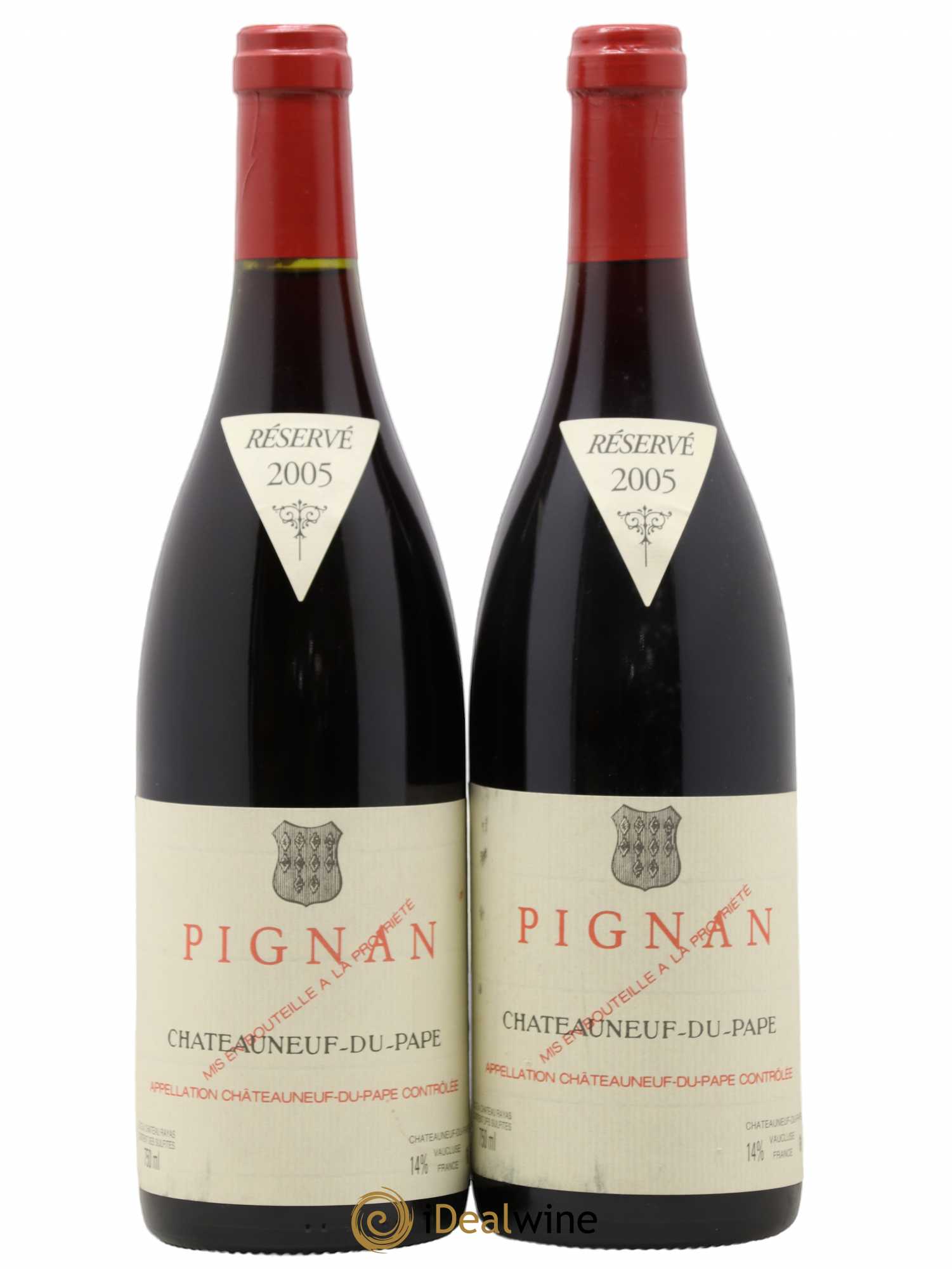 Châteauneuf-du-Pape Pignan Emmanuel Reynaud 2005 - Lot de 2 bouteilles - 0
