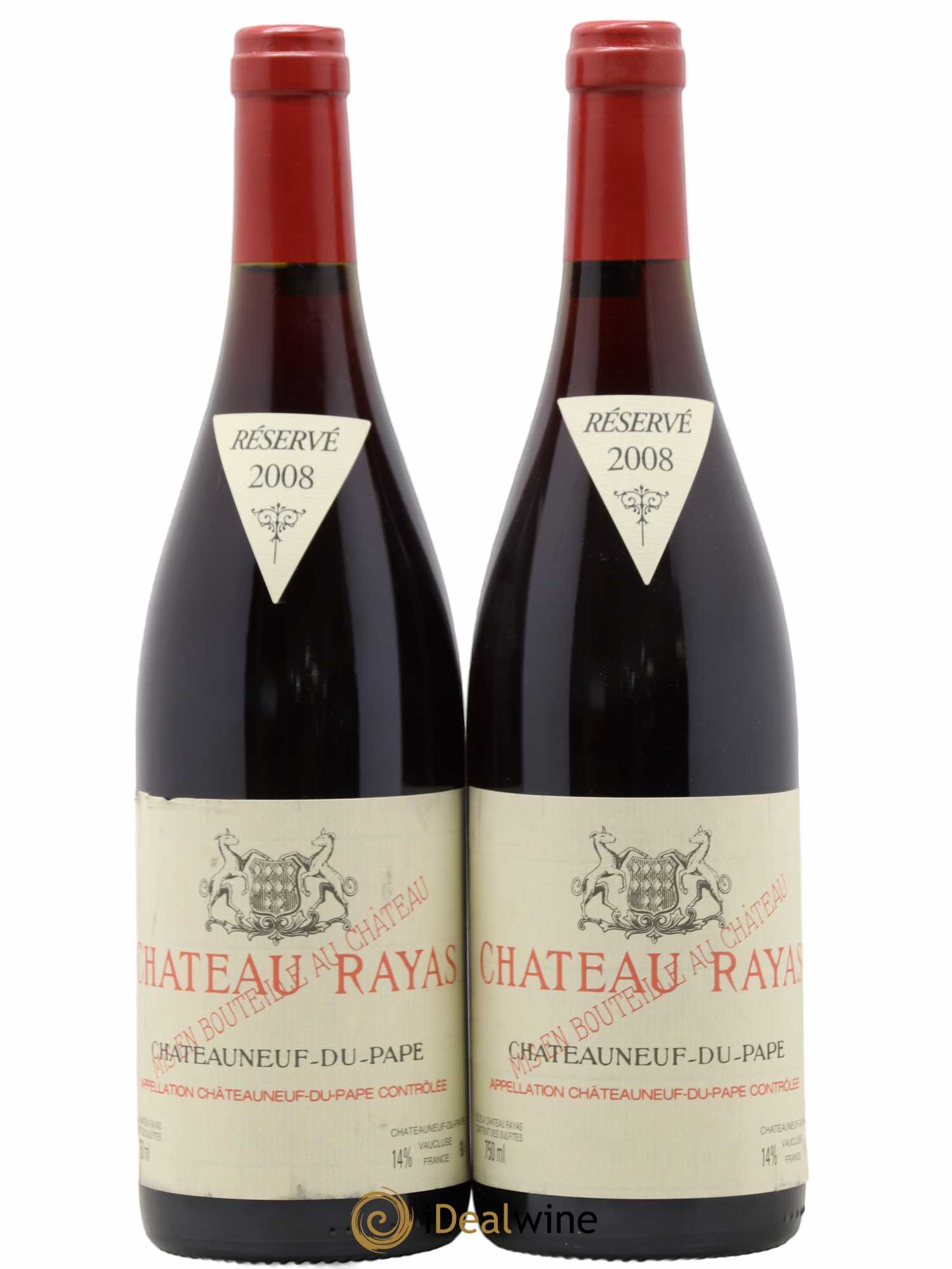 Châteauneuf-du-Pape Château Rayas Emmanuel Reynaud 2008 - Lot de 2 bouteilles - 0