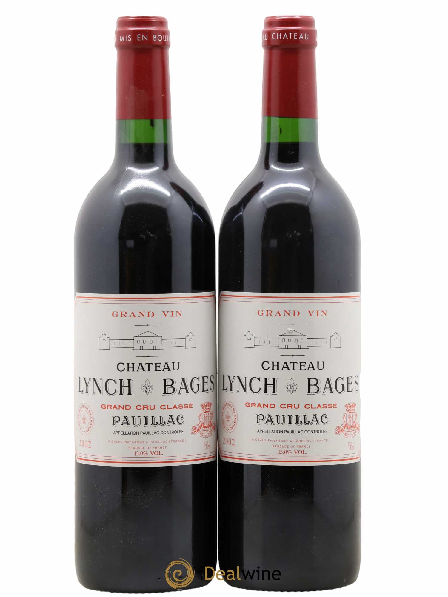Château Lynch Bages 5ème Grand Cru Classé 2002 - Lot de 2 bouteilles - 0