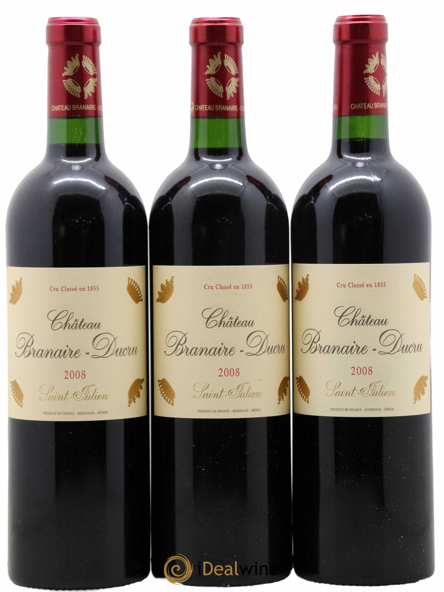 Château Branaire Ducru 4ème Grand Cru Classé 2008 - Lot de 12 bouteilles - 1