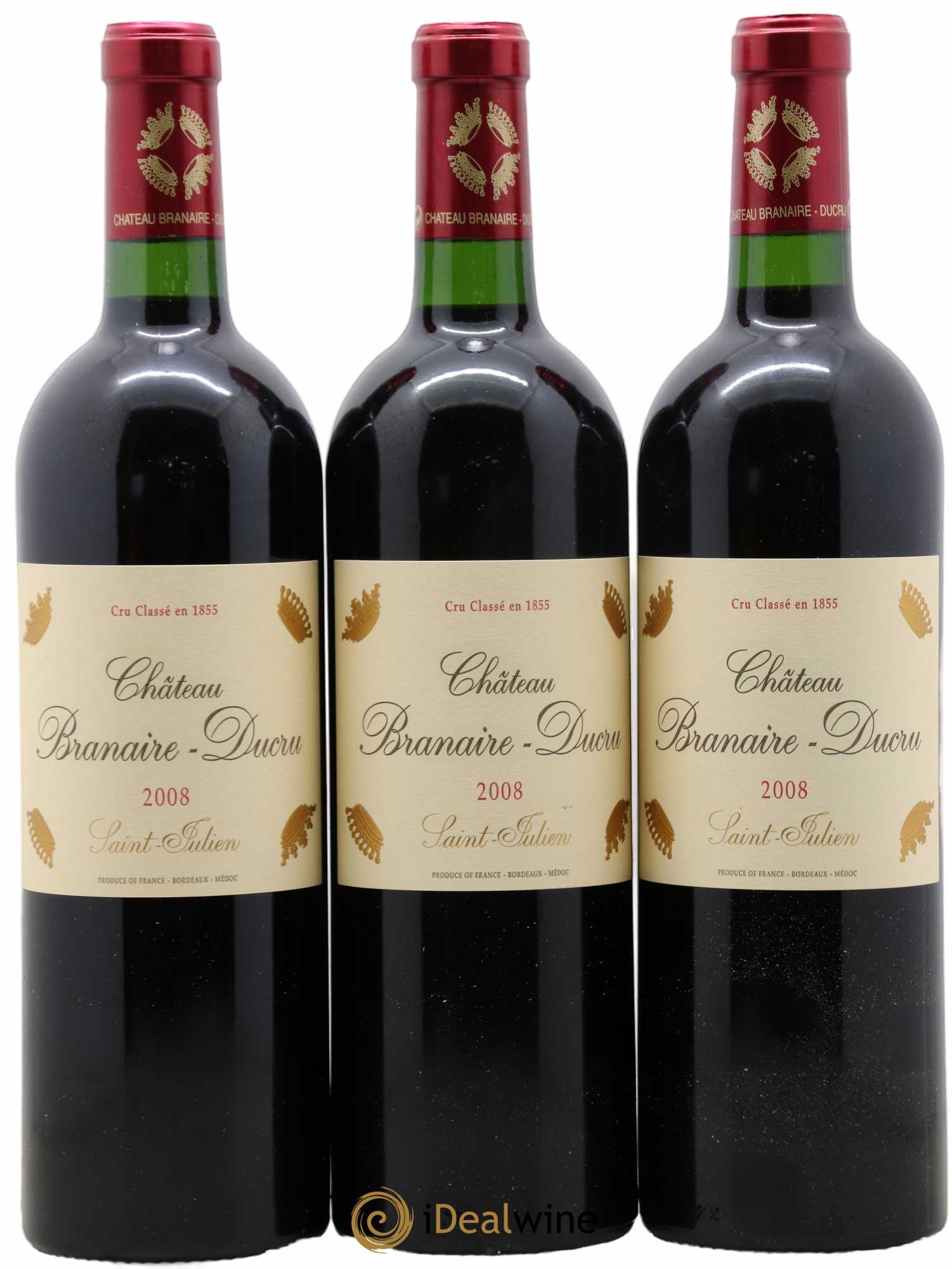 Château Branaire Ducru 4ème Grand Cru Classé 2008 - Lot de 12 bouteilles - 2