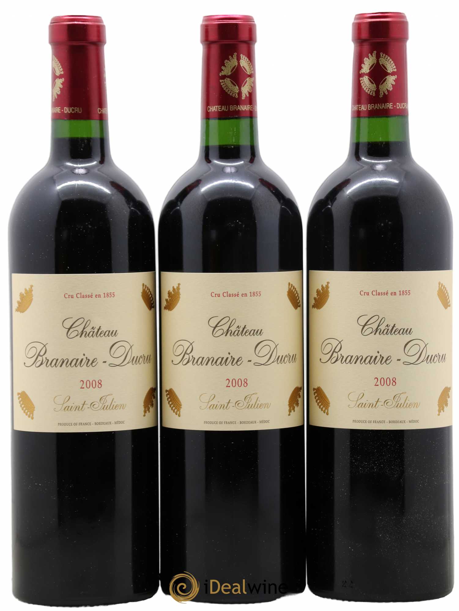 Château Branaire Ducru 4ème Grand Cru Classé 2008 - Lot de 12 bouteilles - 4