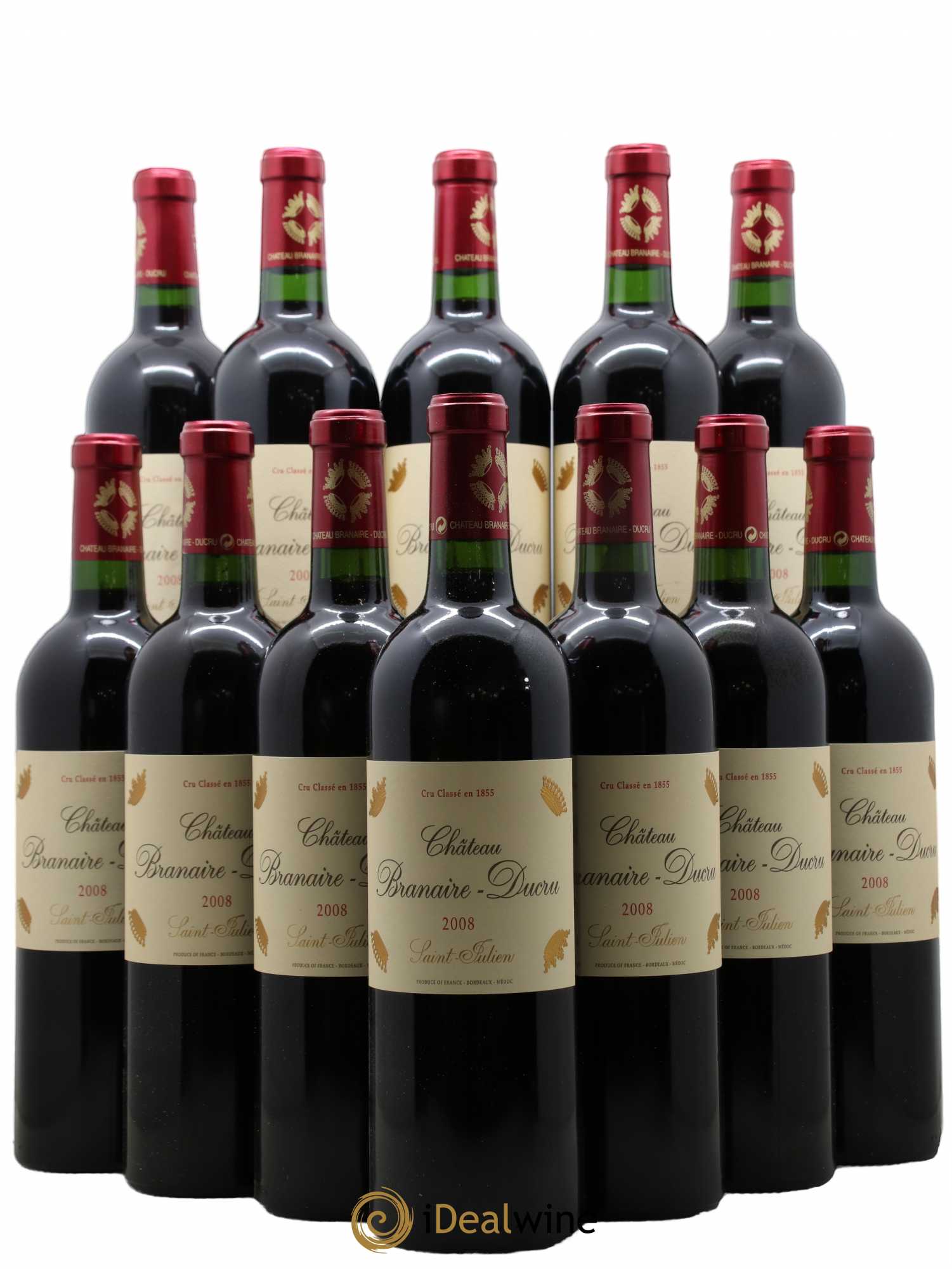 Château Branaire Ducru 4ème Grand Cru Classé 2008 - Lot de 12 bouteilles - 0