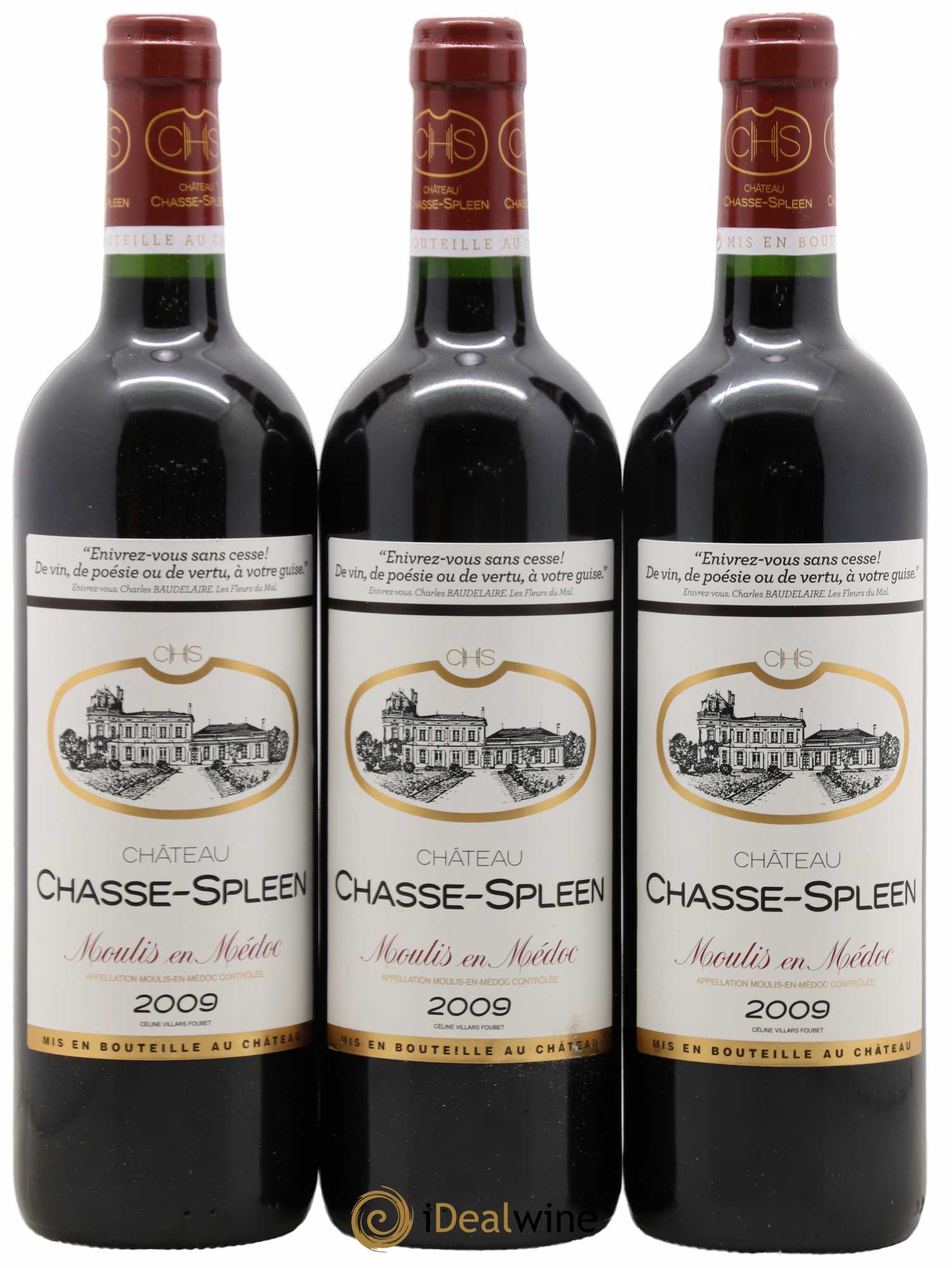 Château Chasse Spleen 2009 - Lot de 12 bouteilles - 2