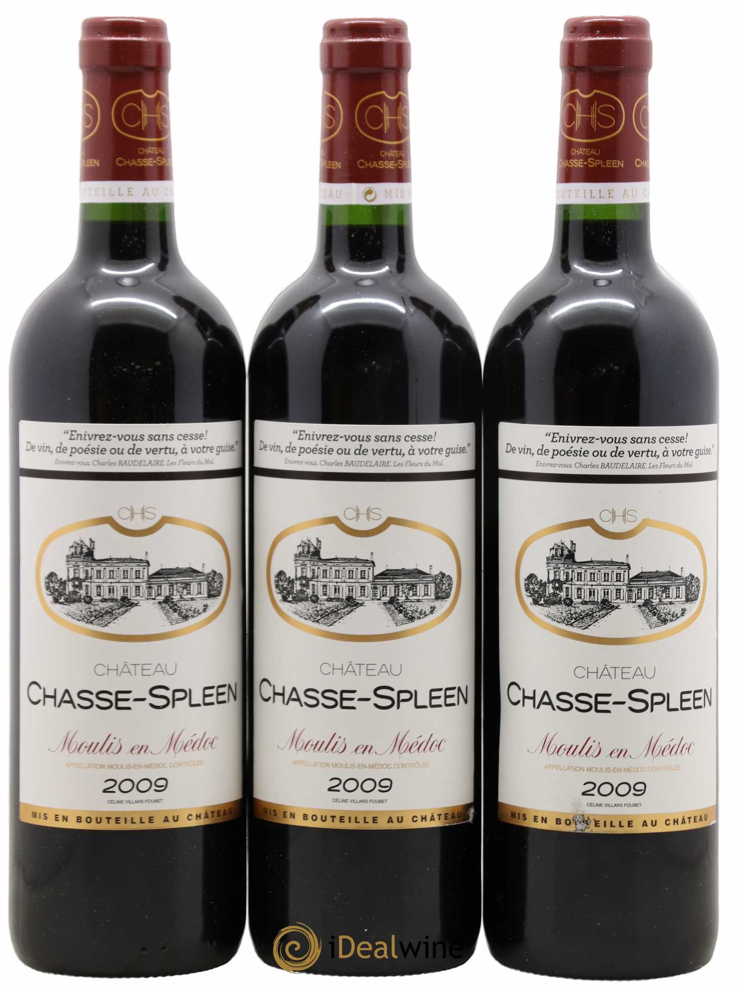 Château Chasse Spleen 2009 - Lot de 12 bouteilles - 3