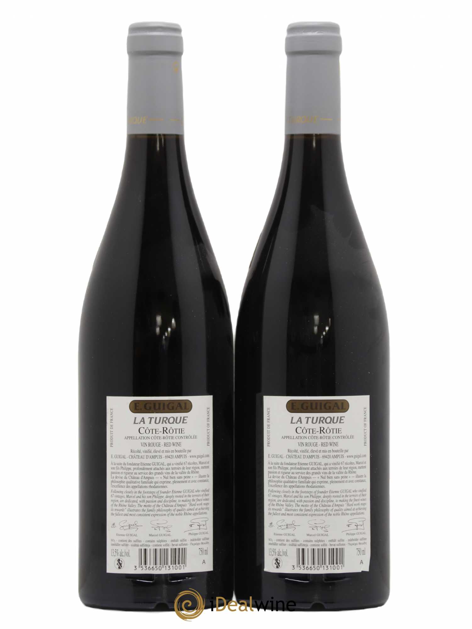 Côte-Rôtie La Turque Guigal 2012 - Lot de 2 bouteilles - 1
