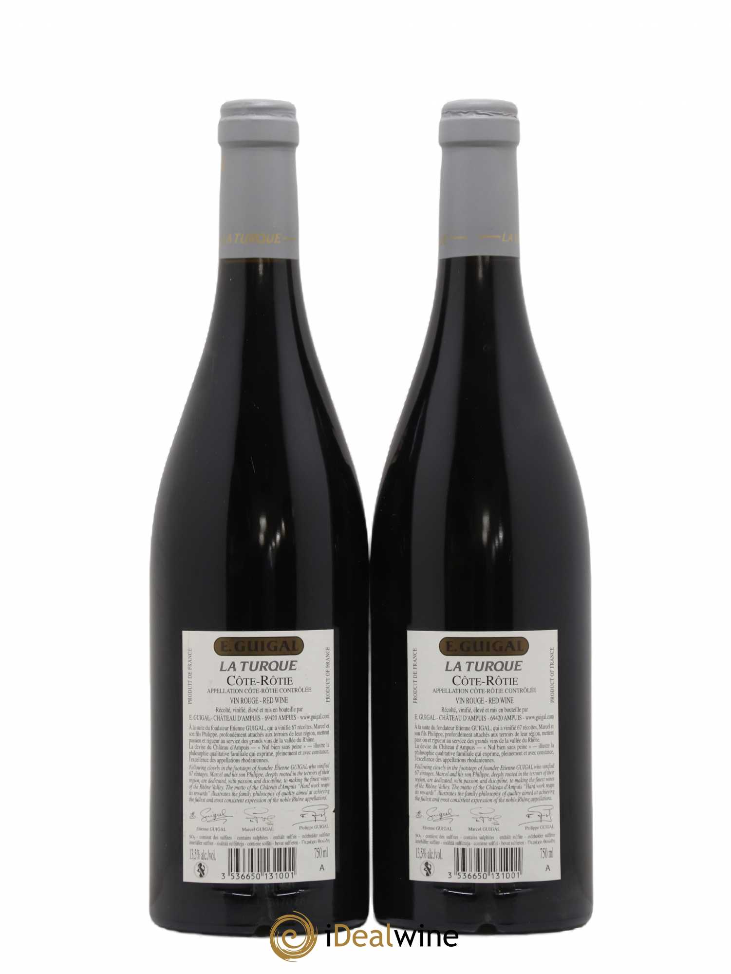 Côte-Rôtie La Turque Guigal 2013 - Lot de 2 bouteilles - 1