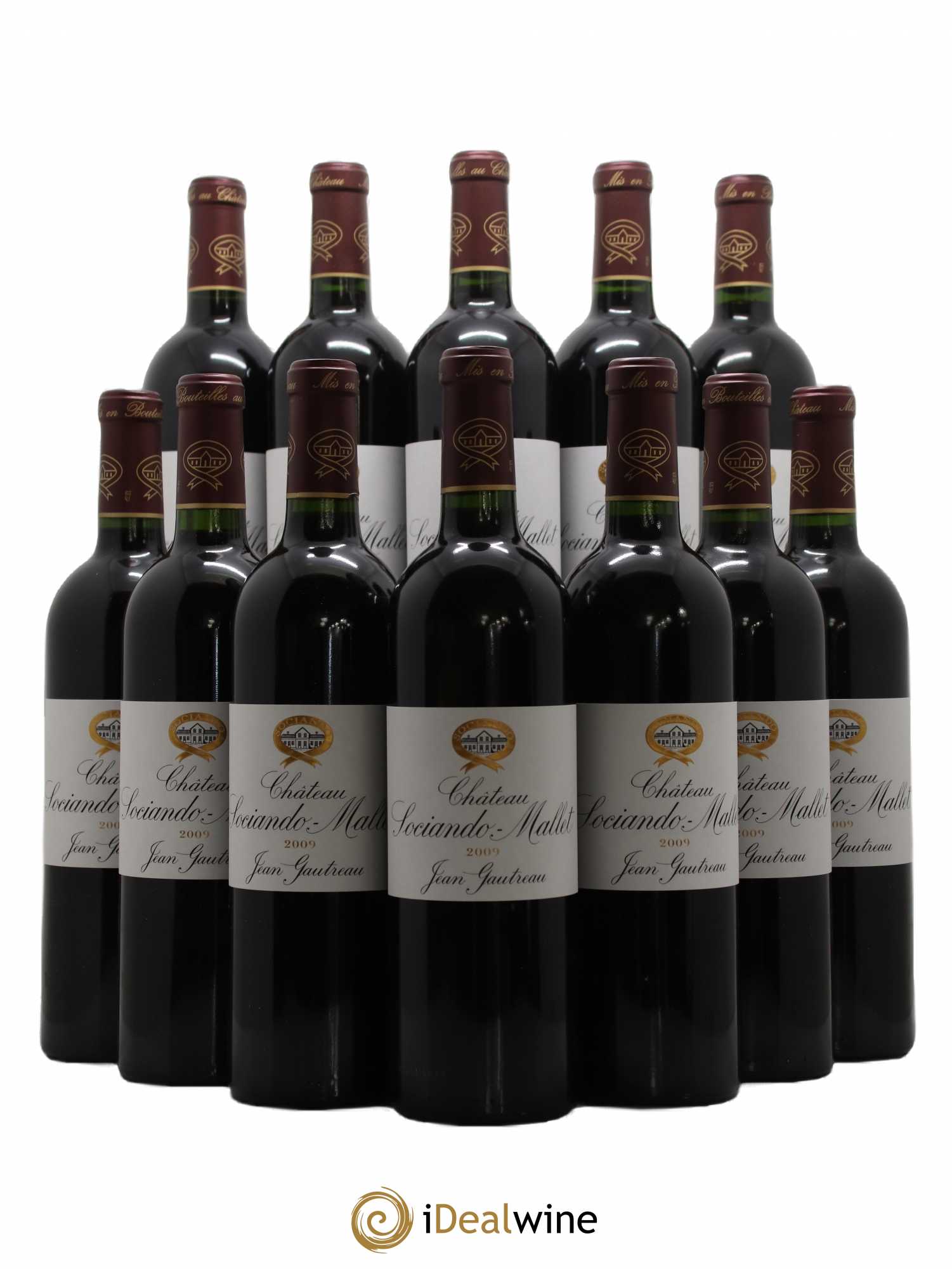 Château Sociando Mallet 2009 - Lot de 12 bouteilles - 0