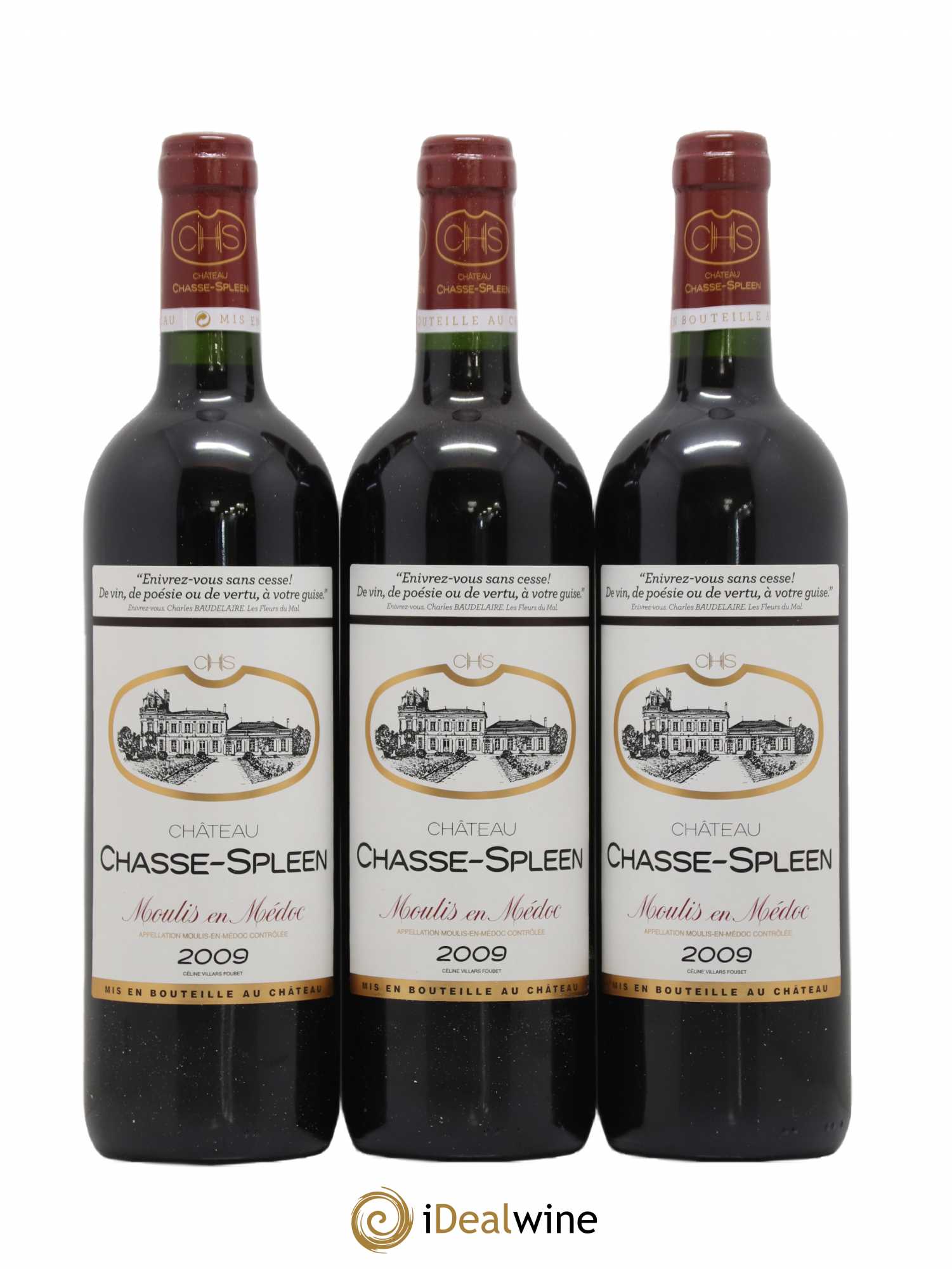 Château Chasse Spleen 2009 - Lot de 12 bouteilles - 2
