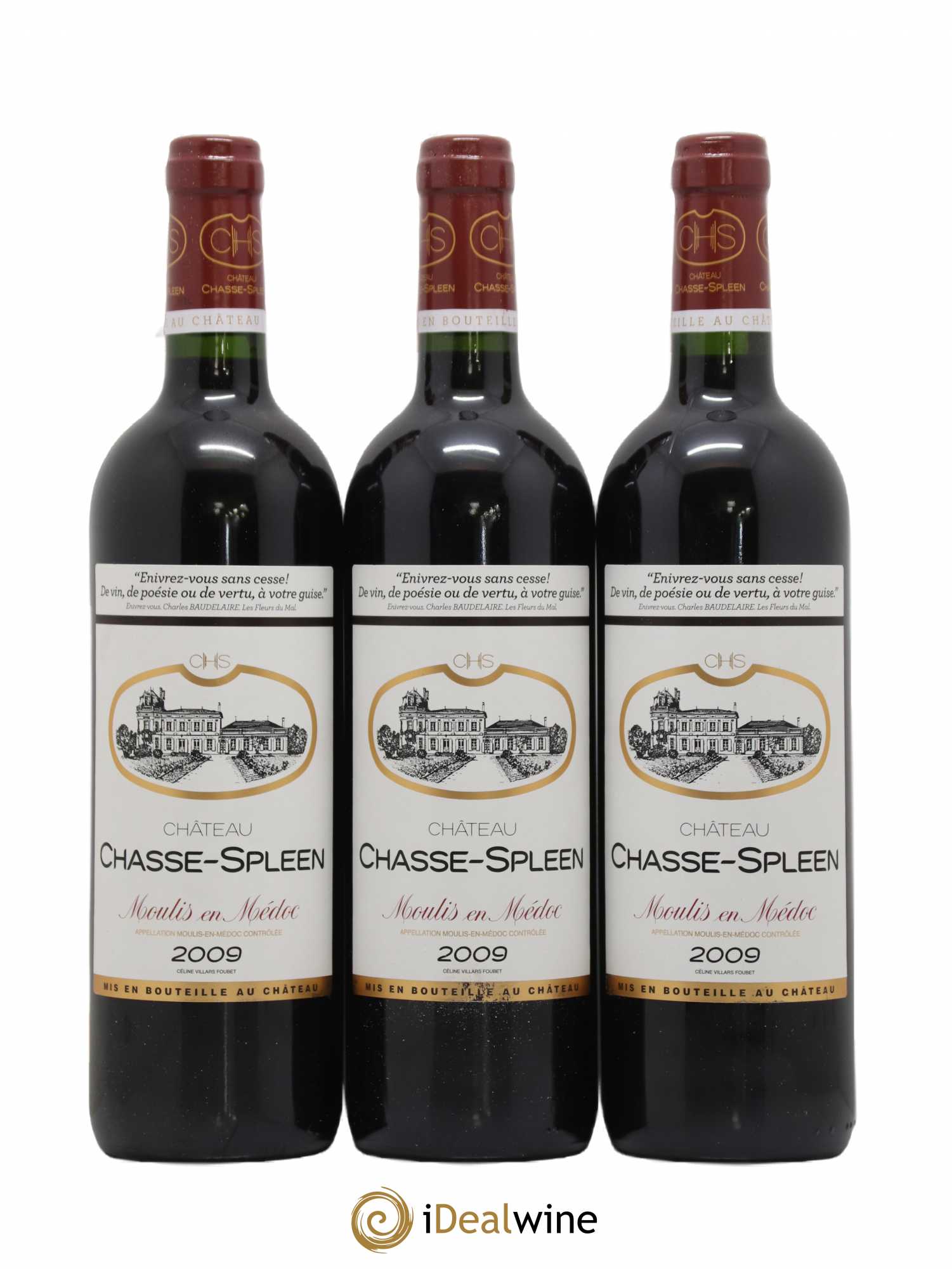 Château Chasse Spleen 2009 - Lot de 12 bouteilles - 3