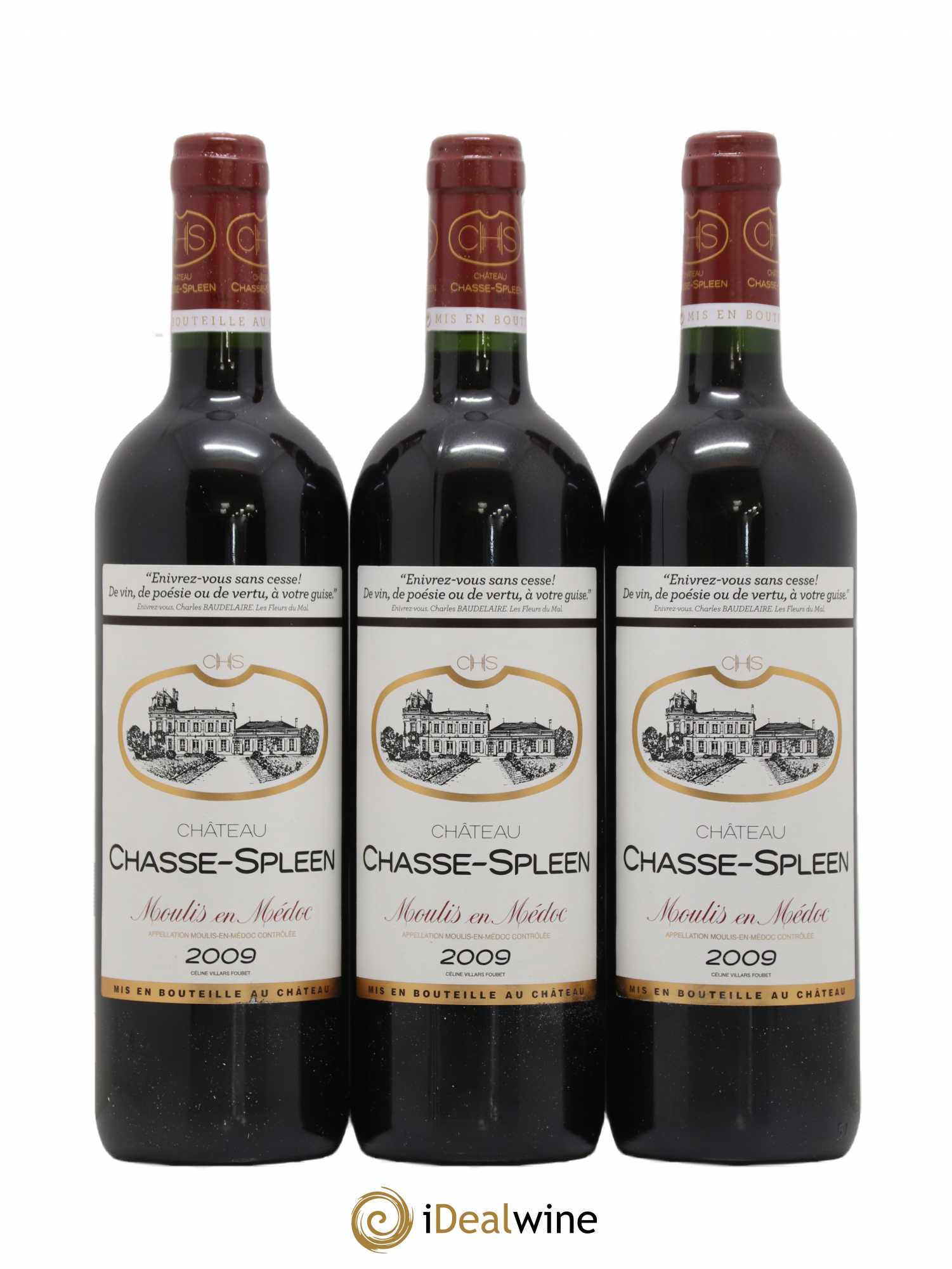 Château Chasse Spleen 2009 - Lot de 12 bouteilles - 4