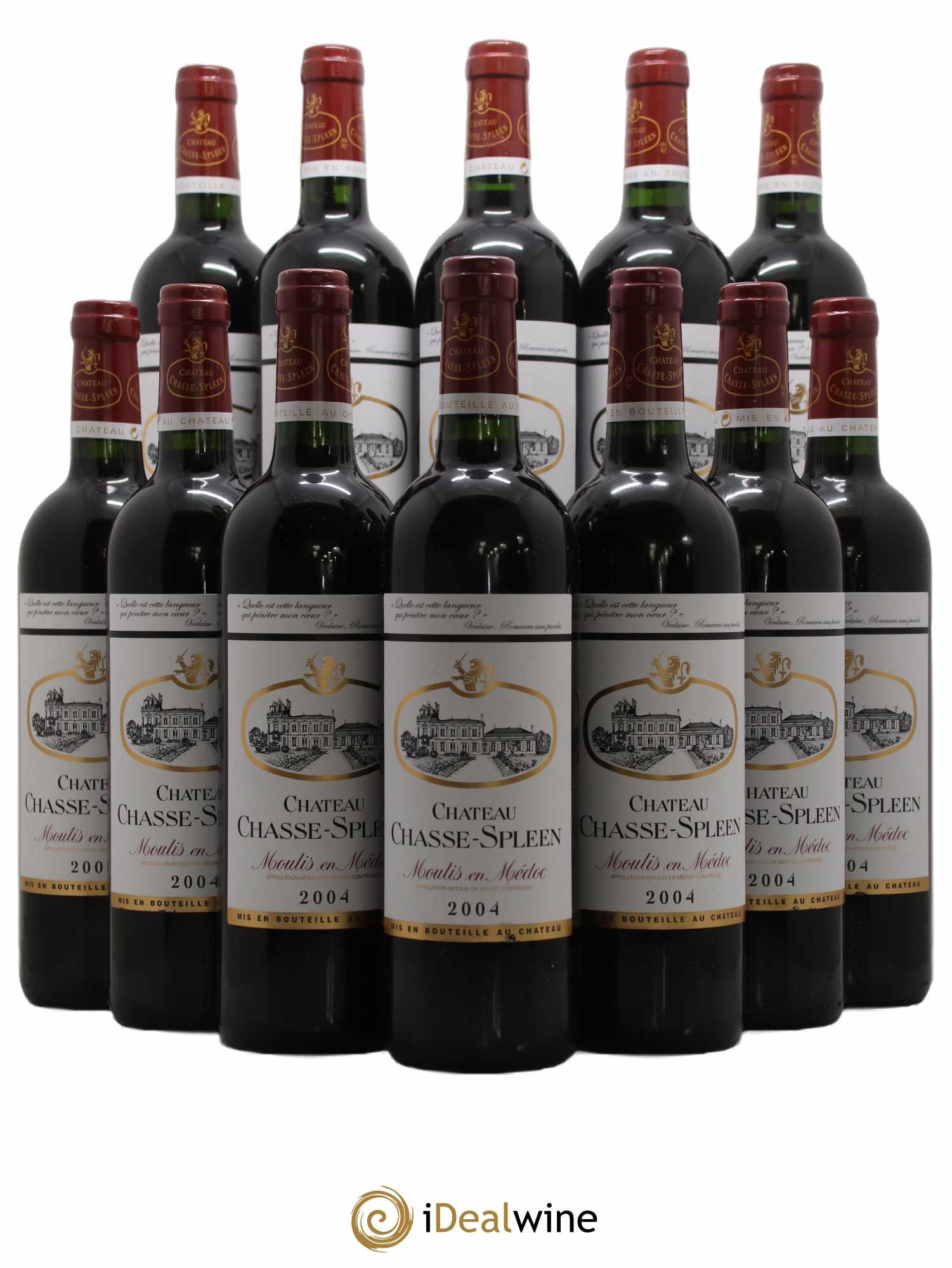 Château Chasse Spleen 2004 - Lot de 12 bouteilles - 0
