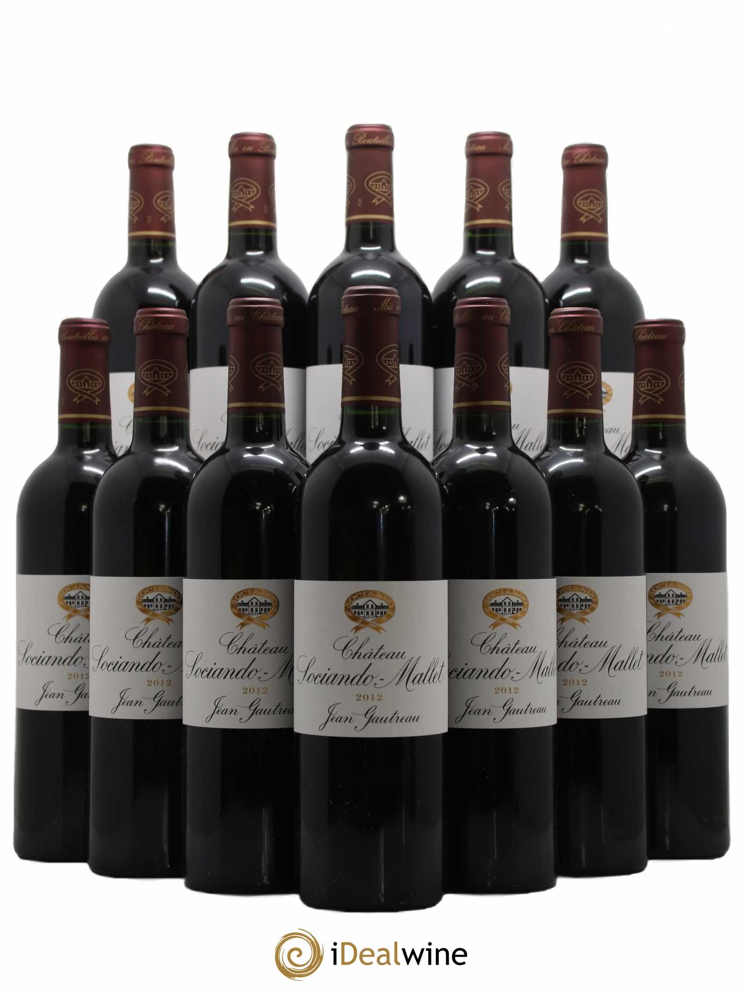 Château Sociando Mallet 2012 - Lot de 12 bouteilles - 0