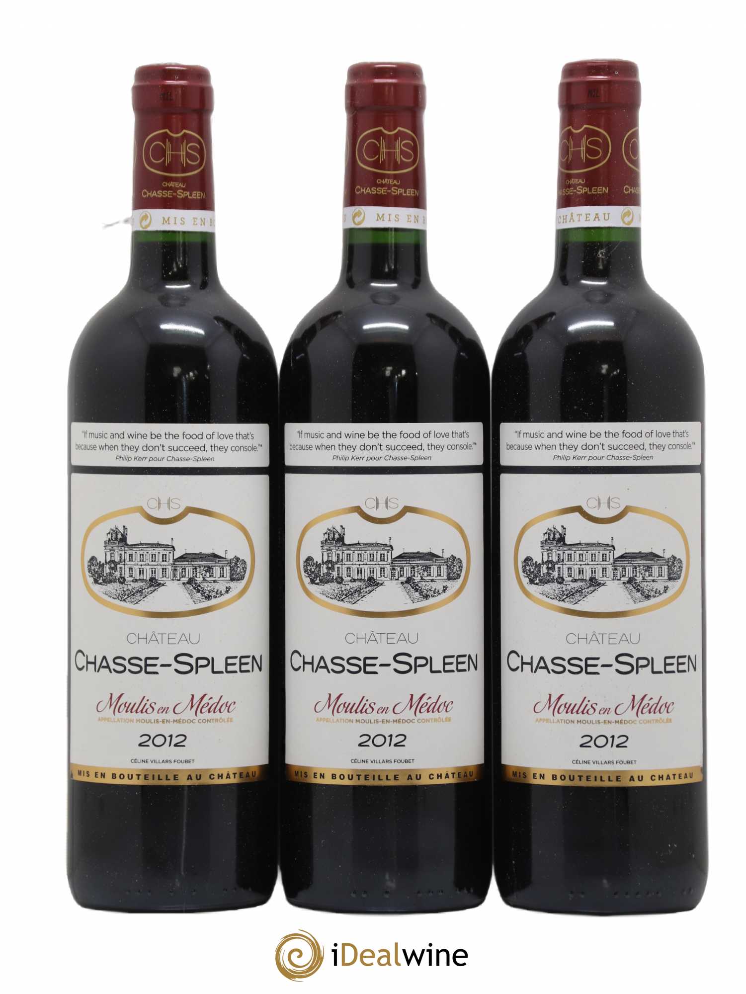 Château Chasse Spleen 2012 - Lot de 12 bouteilles - 1