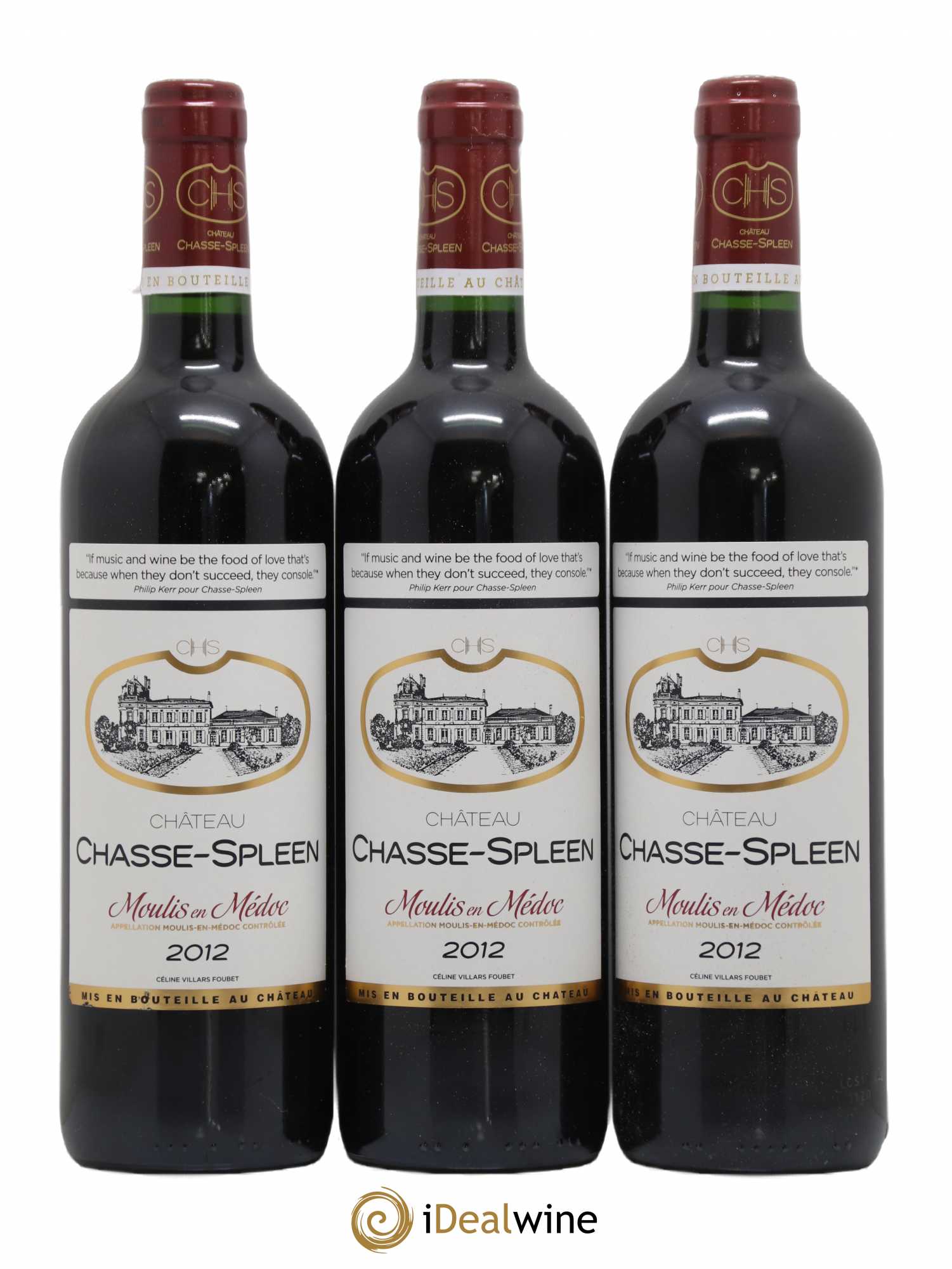 Château Chasse Spleen 2012 - Lot de 12 bouteilles - 2