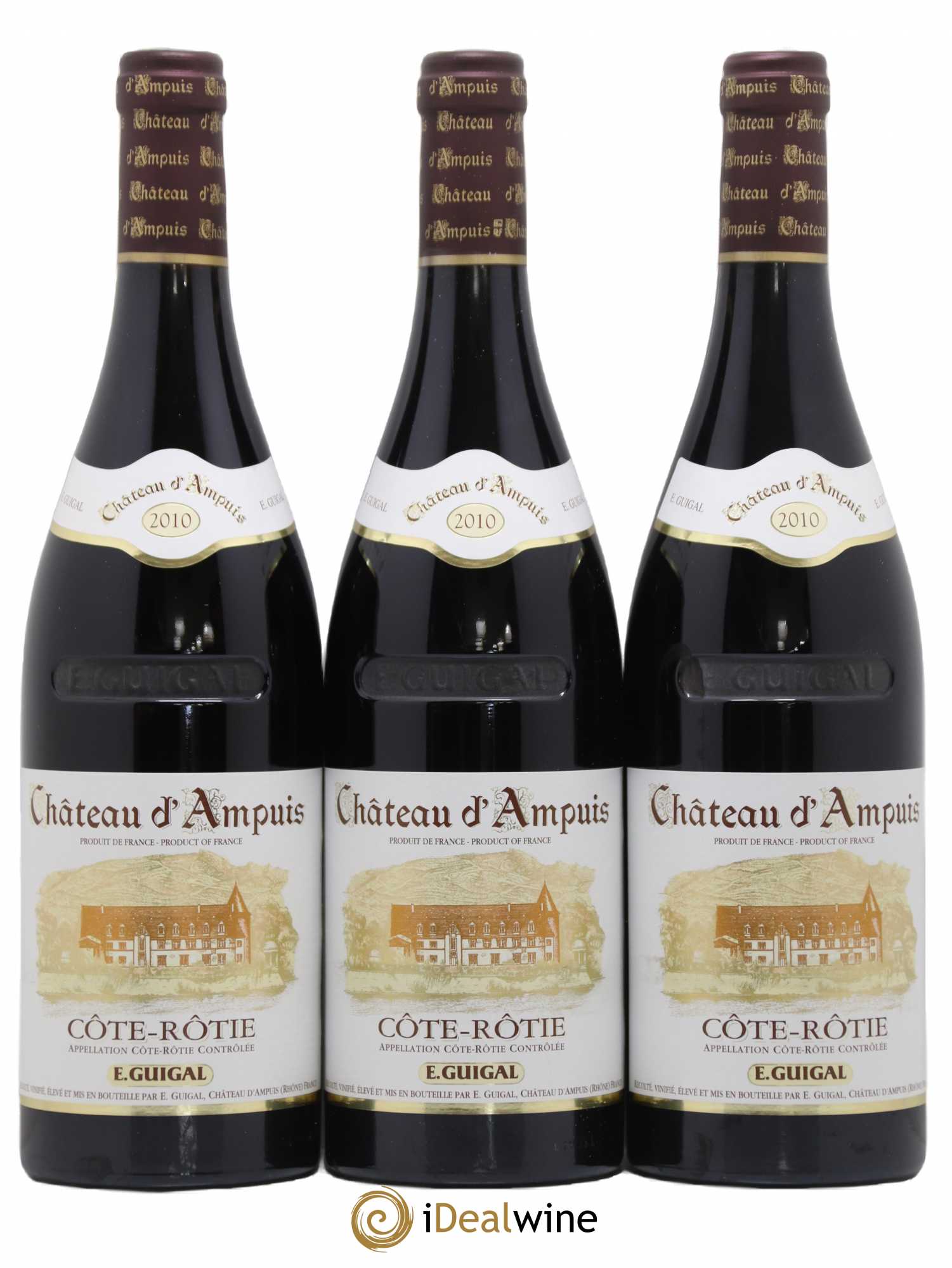 Côte-Rôtie Château d'Ampuis Guigal 2010 - Lot de 12 bouteilles - 1