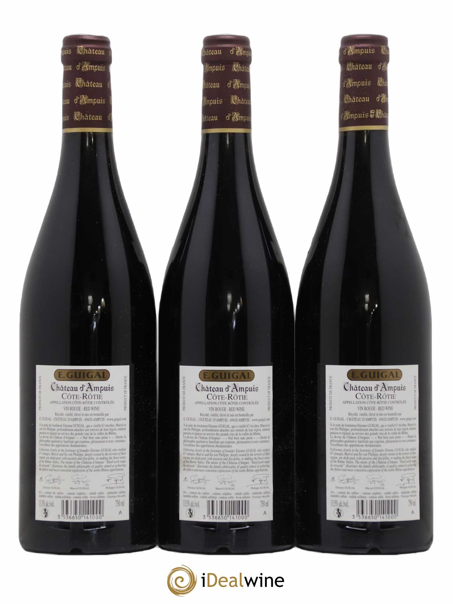 Côte-Rôtie Château d'Ampuis Guigal 2010 - Lot de 12 bouteilles - 6