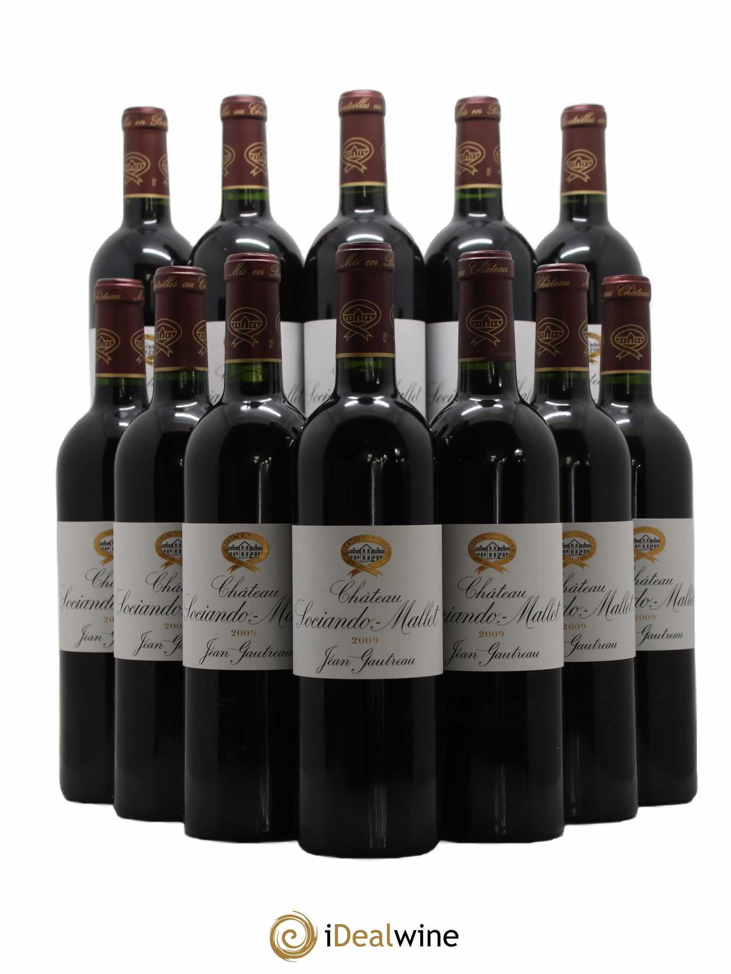 Château Sociando Mallet 2009 - Lot de 12 bouteilles - 0