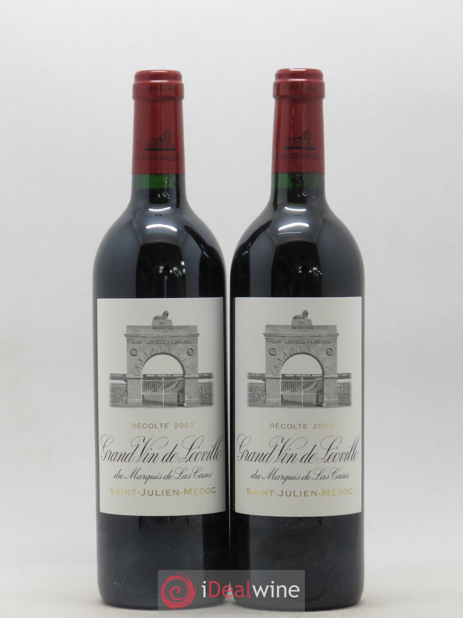 Château Léoville Las Cases 2ème Grand Cru Classé 2002 - Lot de 2 bouteilles - 0