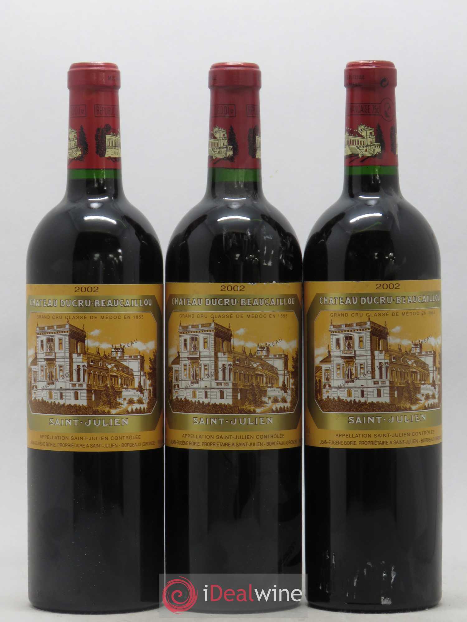Château Ducru Beaucaillou 2ème Grand Cru Classé 2002 - Lot de 3 bouteilles - 0