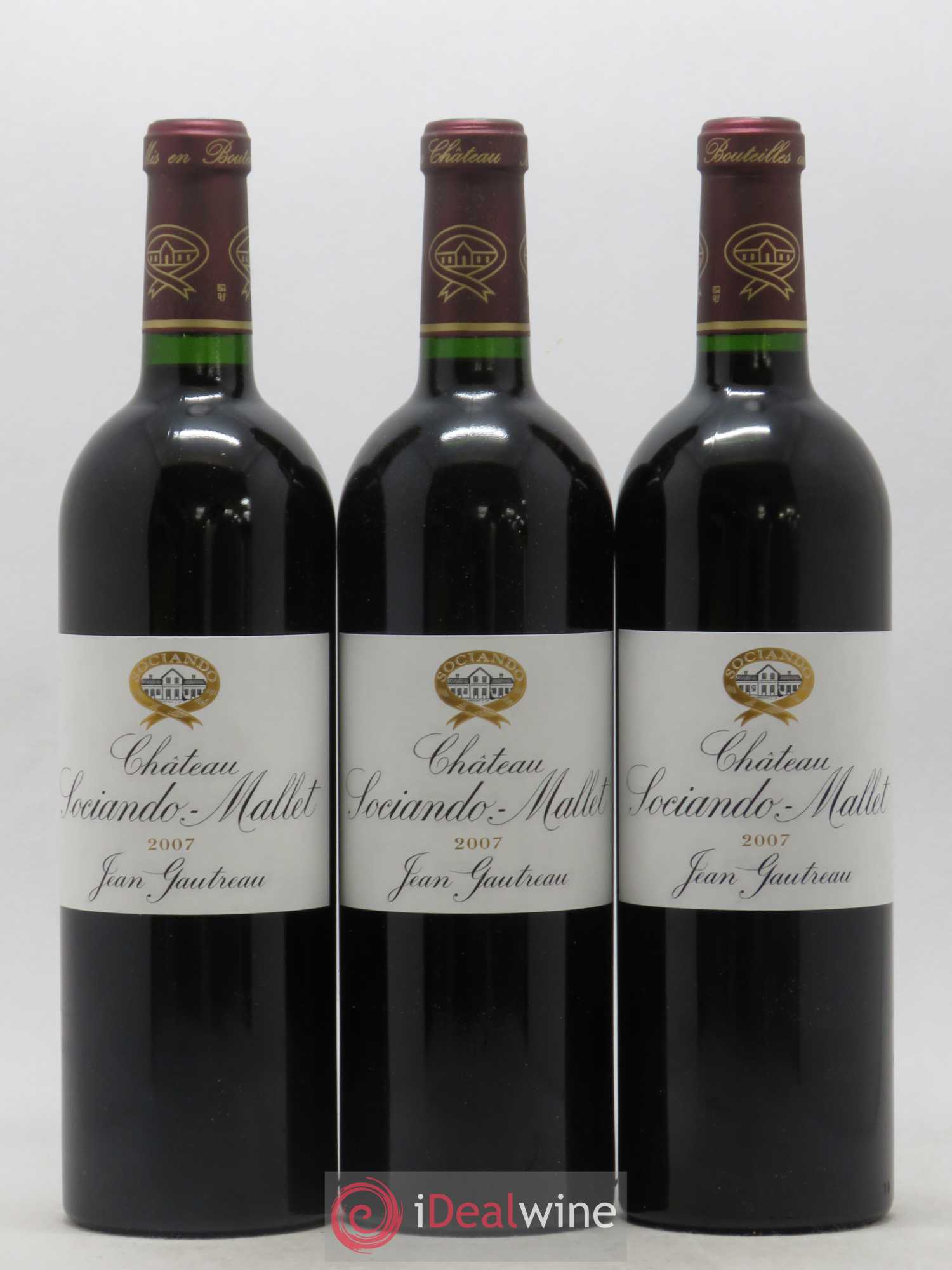 Château Sociando Mallet 2007 - Lot de 6 bouteilles - 1