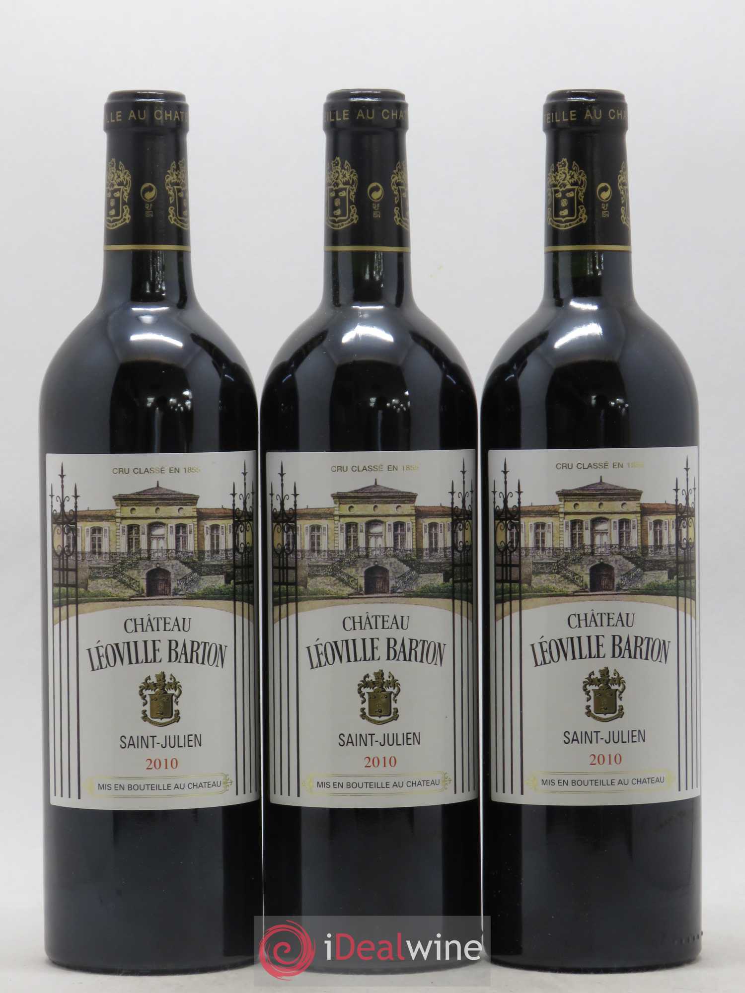 Château Léoville Barton 2ème Grand Cru Classé 2010 - Lot de 3 bouteilles - 0