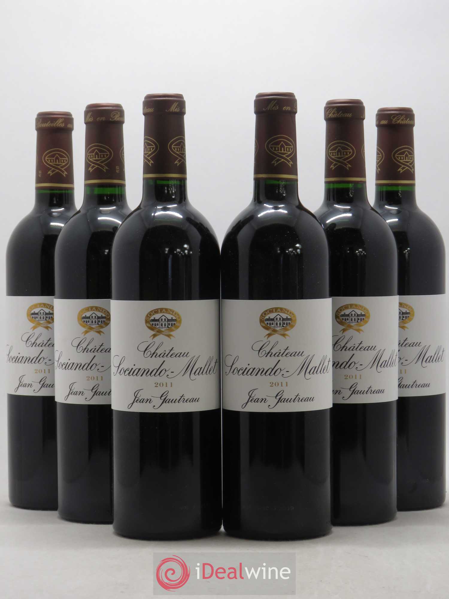 Château Sociando Mallet 2011 - Lot de 6 bouteilles - 0