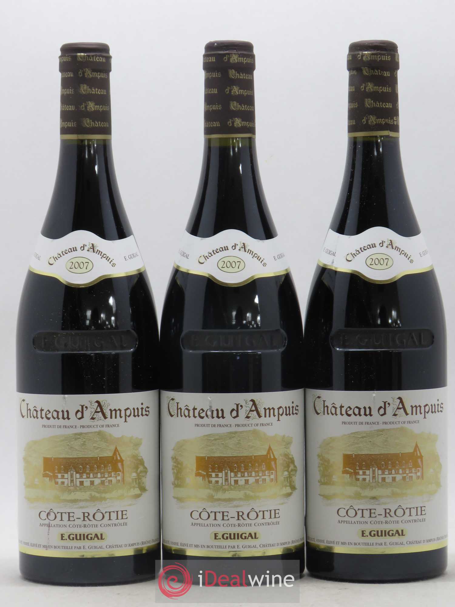 Côte-Rôtie Château d'Ampuis Guigal (sans prix de réserve) 2007 - Lot de 3 bouteilles - 0