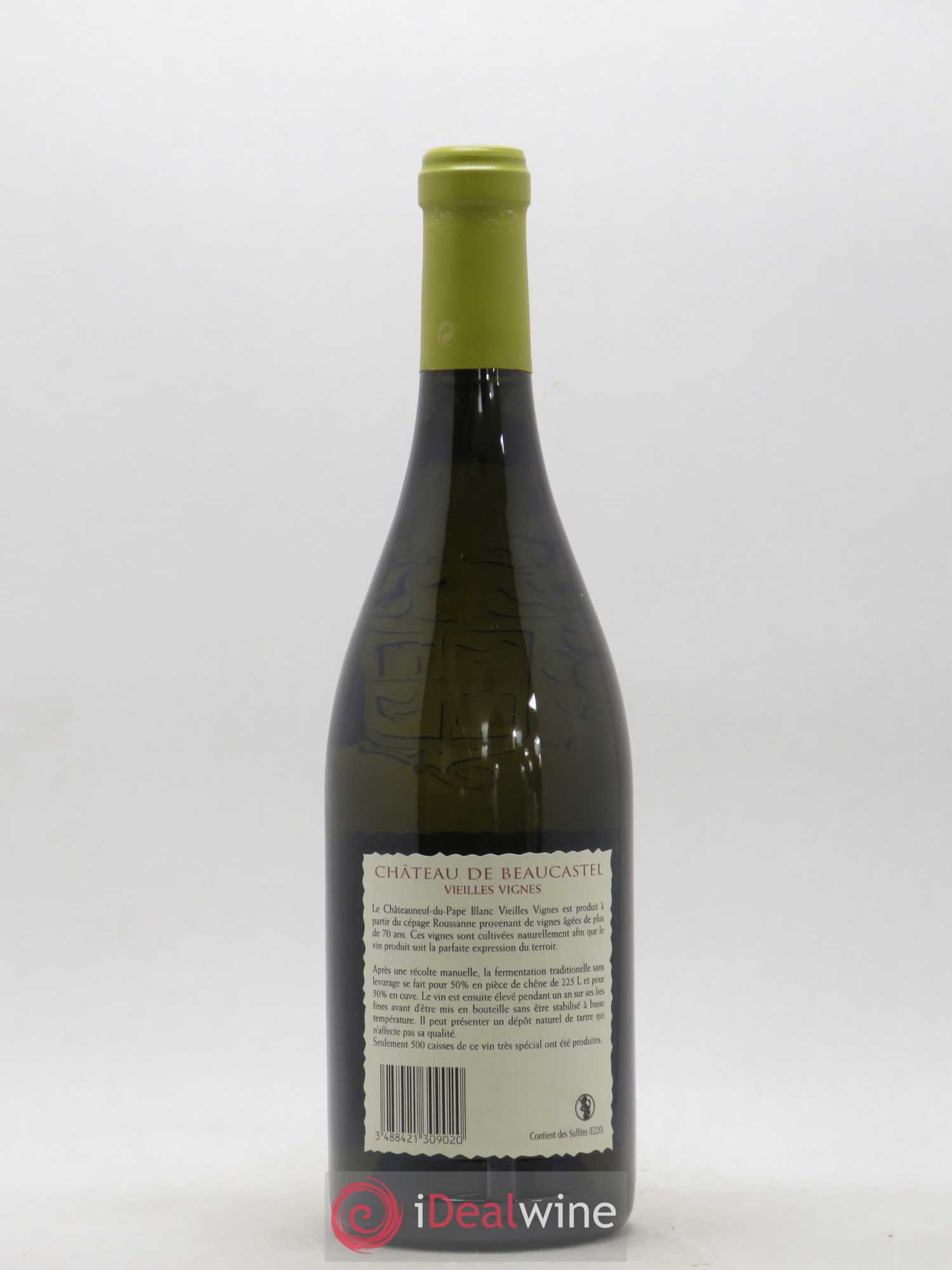 Châteauneuf-du-Pape Château de Beaucastel Vieilles vignes Roussanne Famille Perrin 2009 - Lot de 1 bouteille - 1