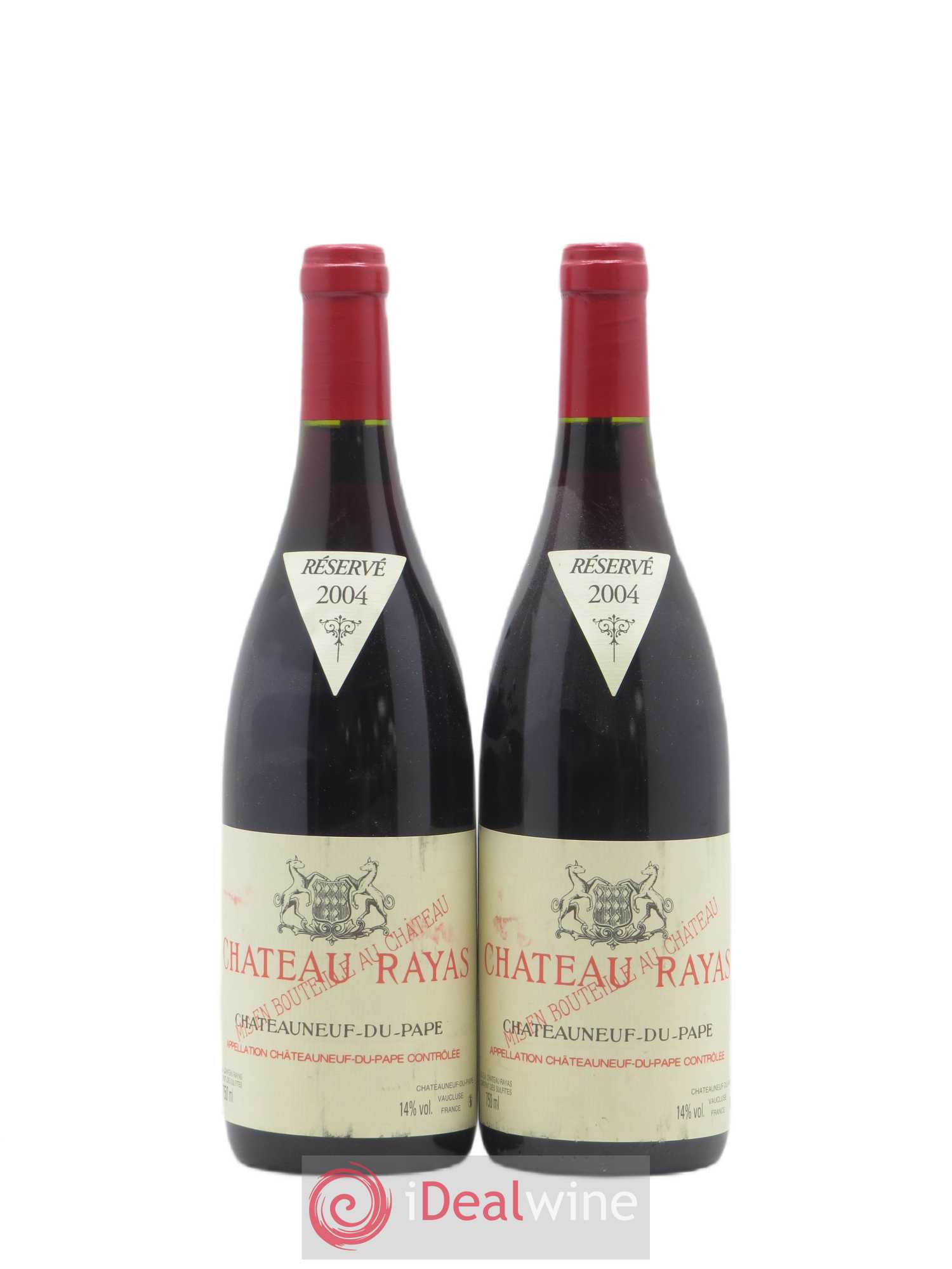 Châteauneuf-du-Pape Château Rayas Emmanuel Reynaud 2004 - Lot de 2 bouteilles - 0