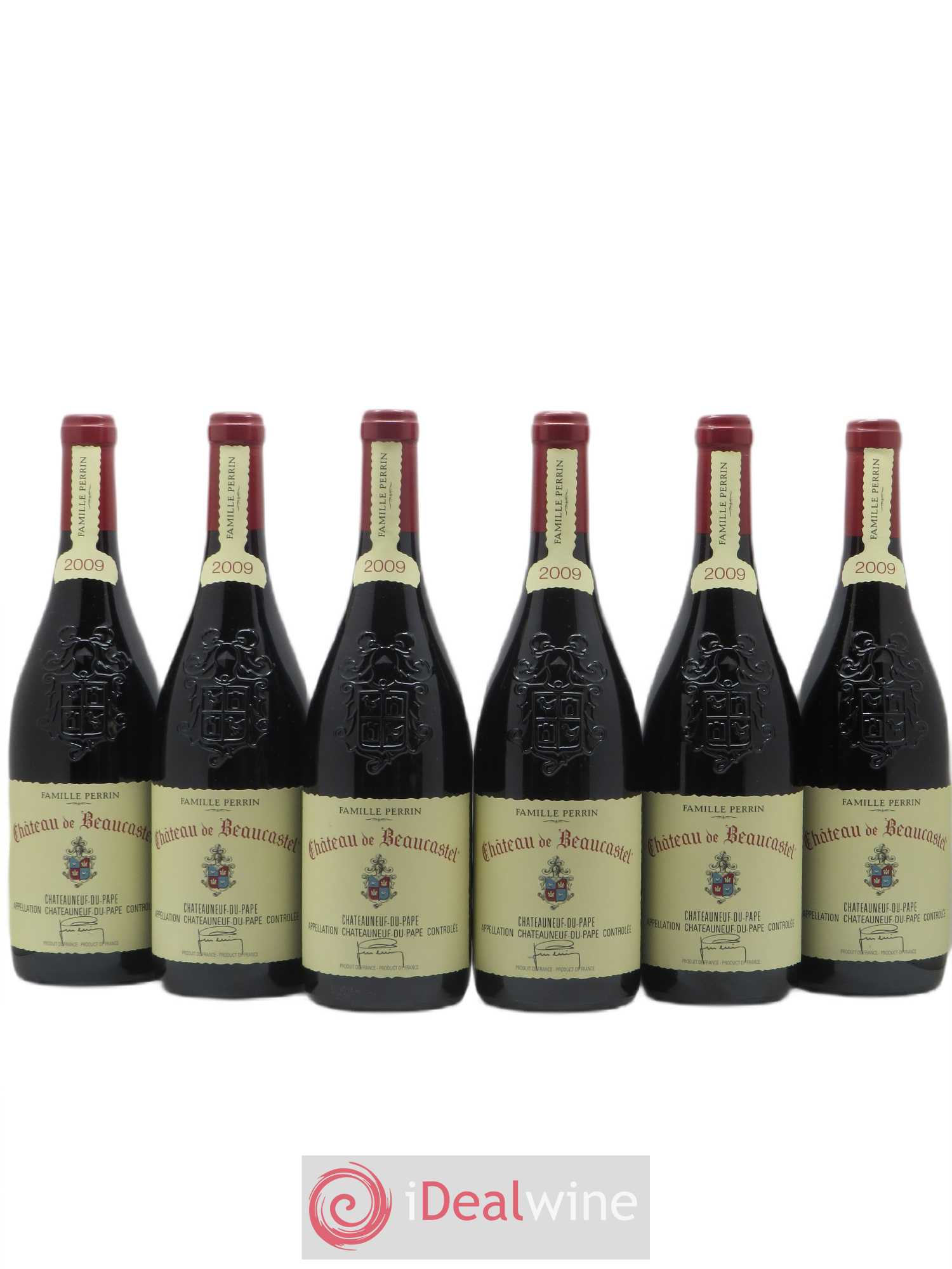 Châteauneuf-du-Pape Château de Beaucastel Famille Perrin 2009 - Lot de 6 bouteilles - 0