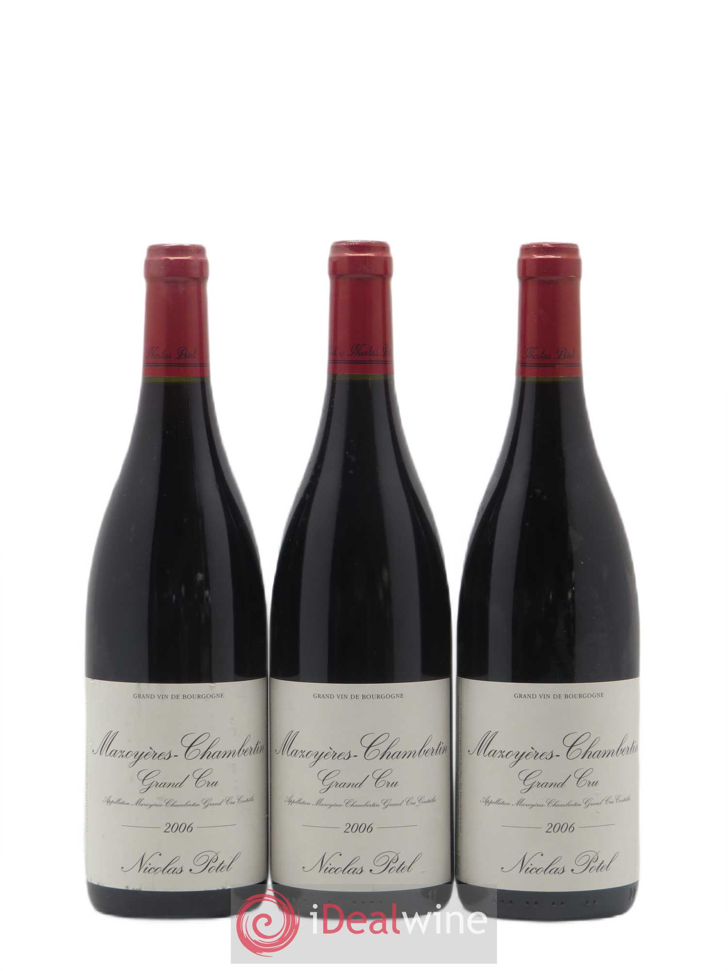 Mazoyères-Chambertin Grand Cru Nicoals Potel 2006 - Lot de 3 bouteilles - 0