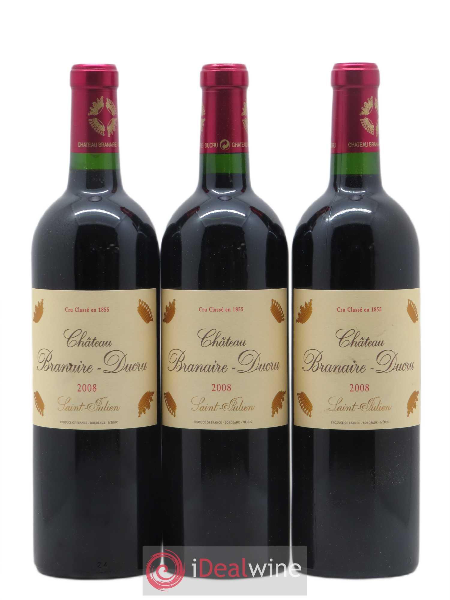 Château Branaire Ducru 4ème Grand Cru Classé 2008 - Lot de 12 bouteilles - 3