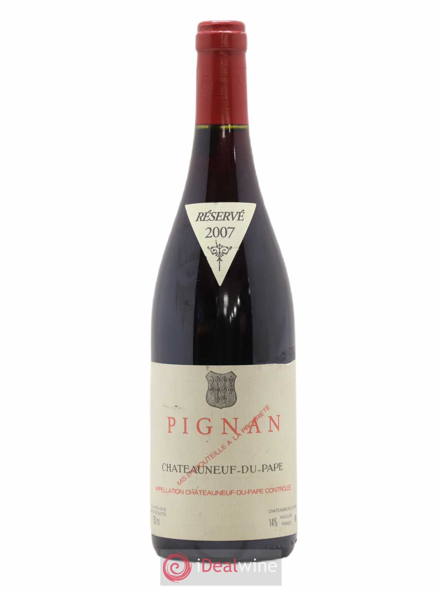 Châteauneuf-du-Pape Pignan Emmanuel Reynaud 2007 - Lot de 1 bouteille - 0
