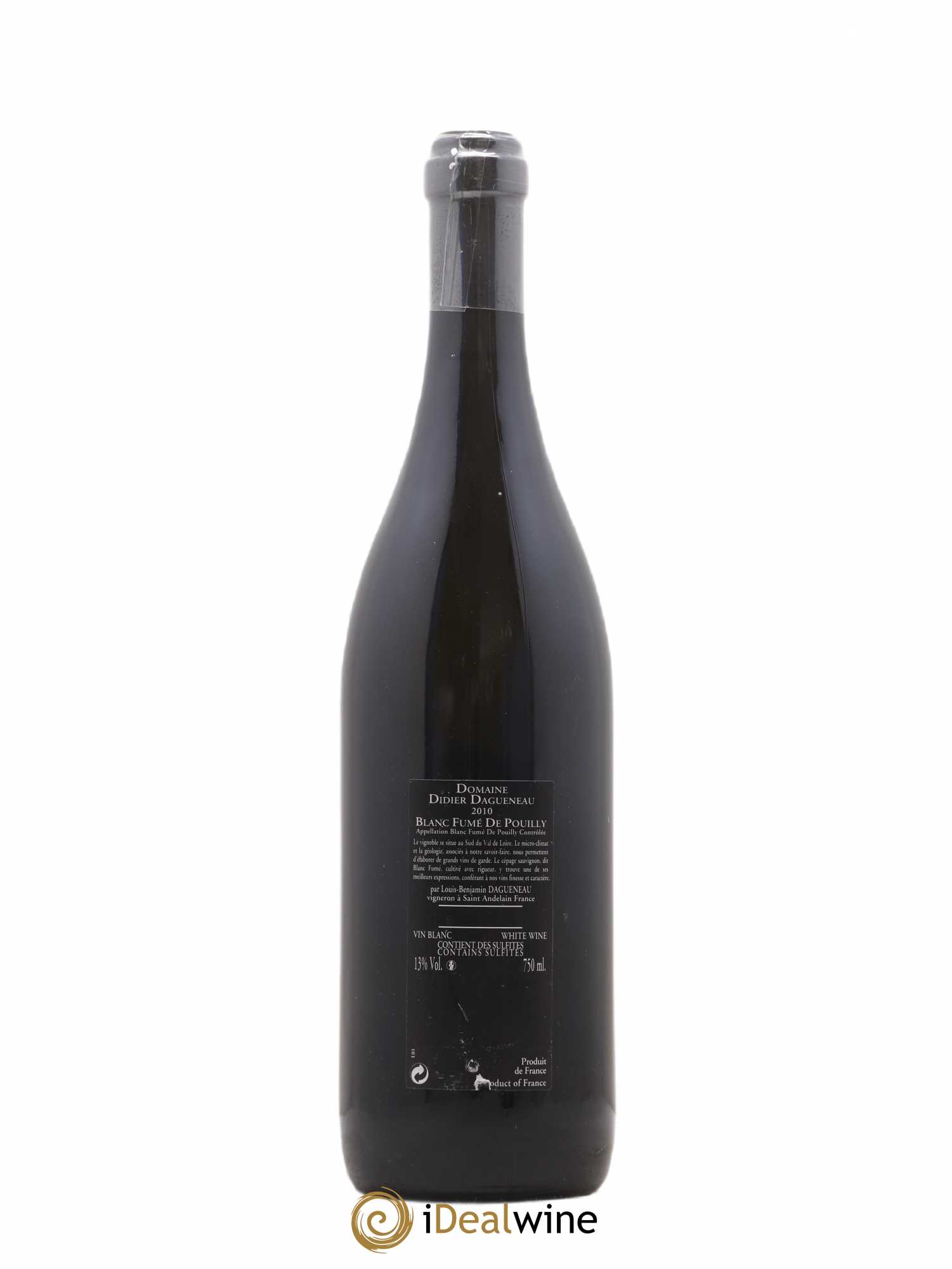 Vin de France (anciennement Pouilly-Fumé) Silex Dagueneau (Domaine Didier - Louis-Benjamin) 2010 - Lot de 1 bouteille - 1