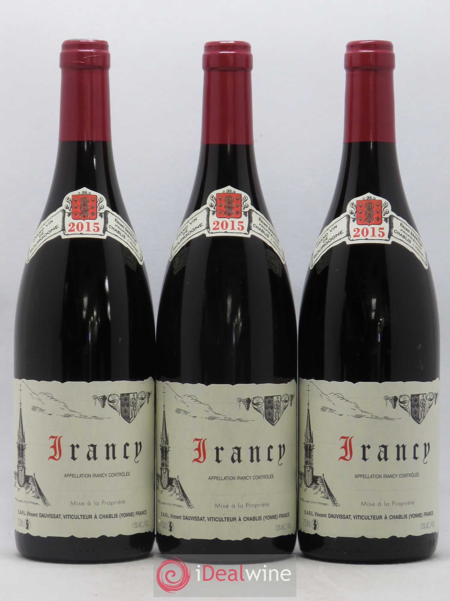 Irancy Vincent Dauvissat (Domaine) 2015 - Lot de 3 bouteilles - 0