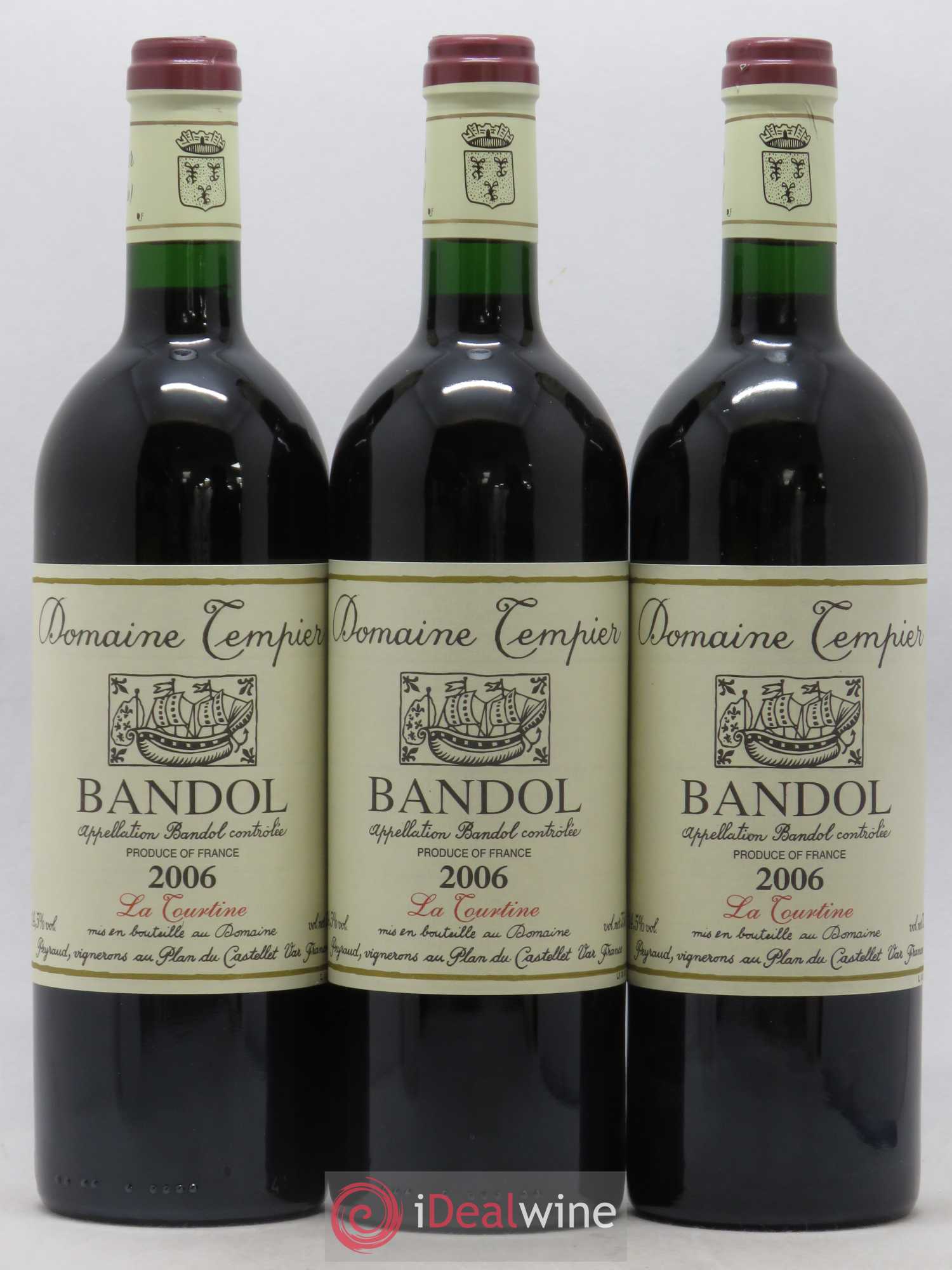 Bandol Domaine Tempier La Tourtine Famille Peyraud 2006 - Lot de 3 bouteilles - 0