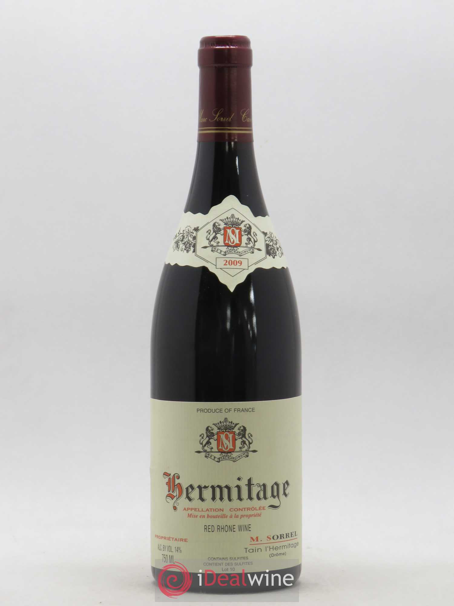 Hermitage Marc Sorrel 2009 - Lot de 1 bouteille - 0