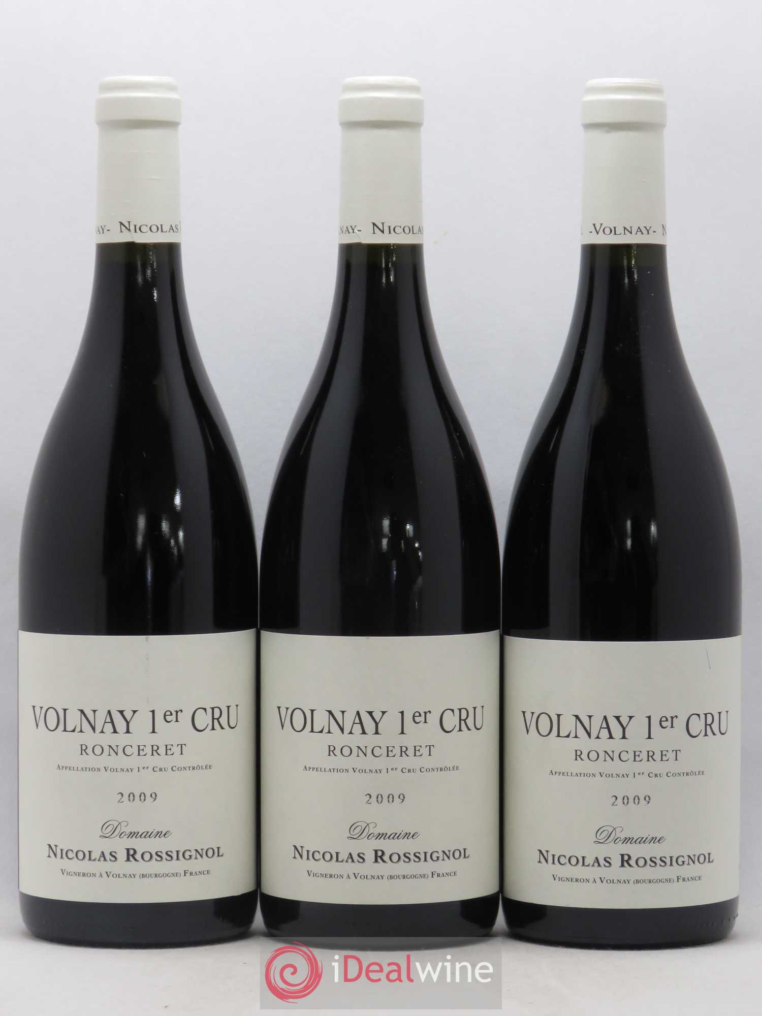 Volnay 1er Cru Ronceret Nicolas Rossignol 2009 - Posten von 3 Flaschen - 0