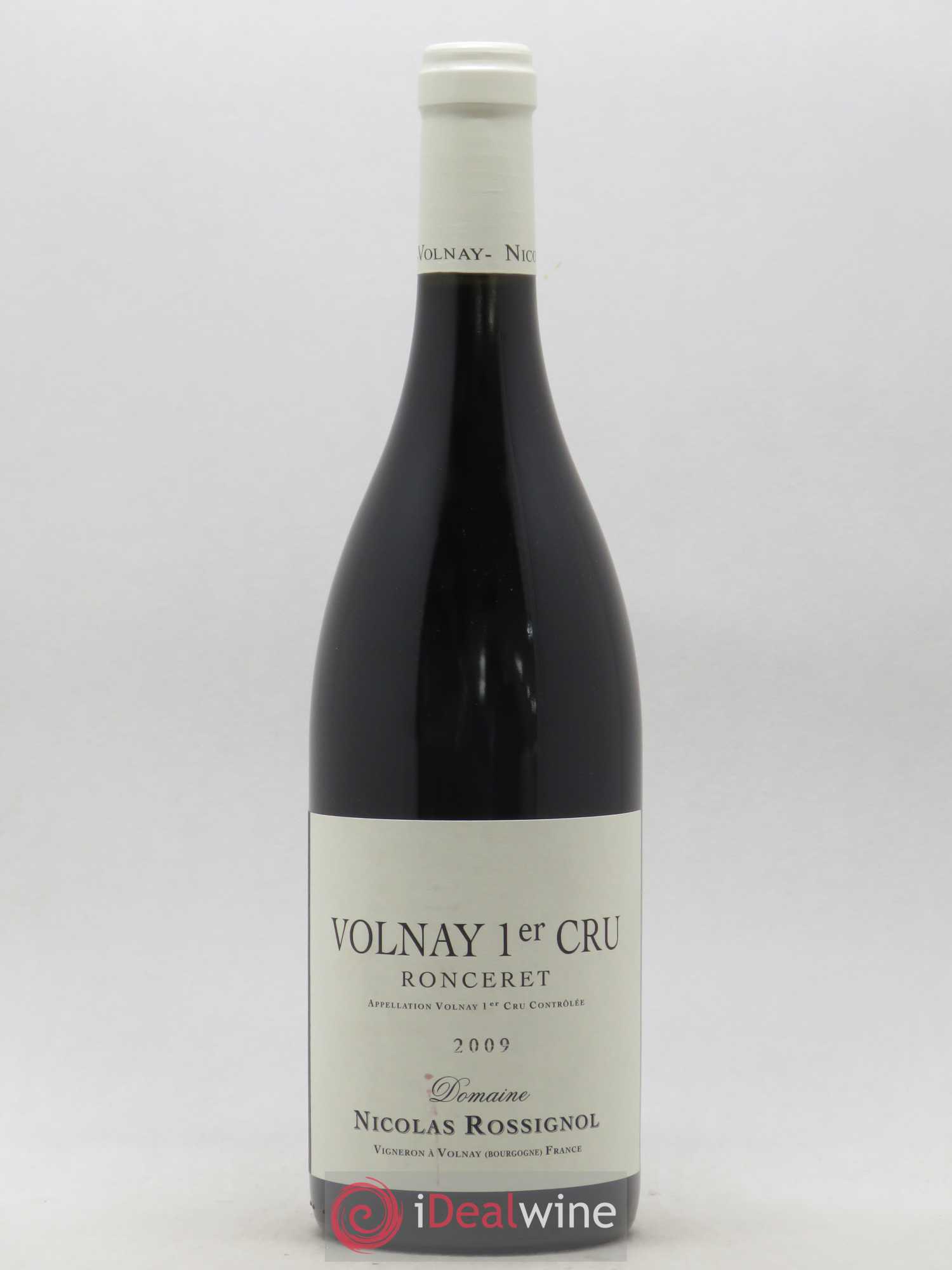 Volnay 1er Cru Ronceret Nicolas Rossignol 2009 - Lot de 1 bouteille - 0