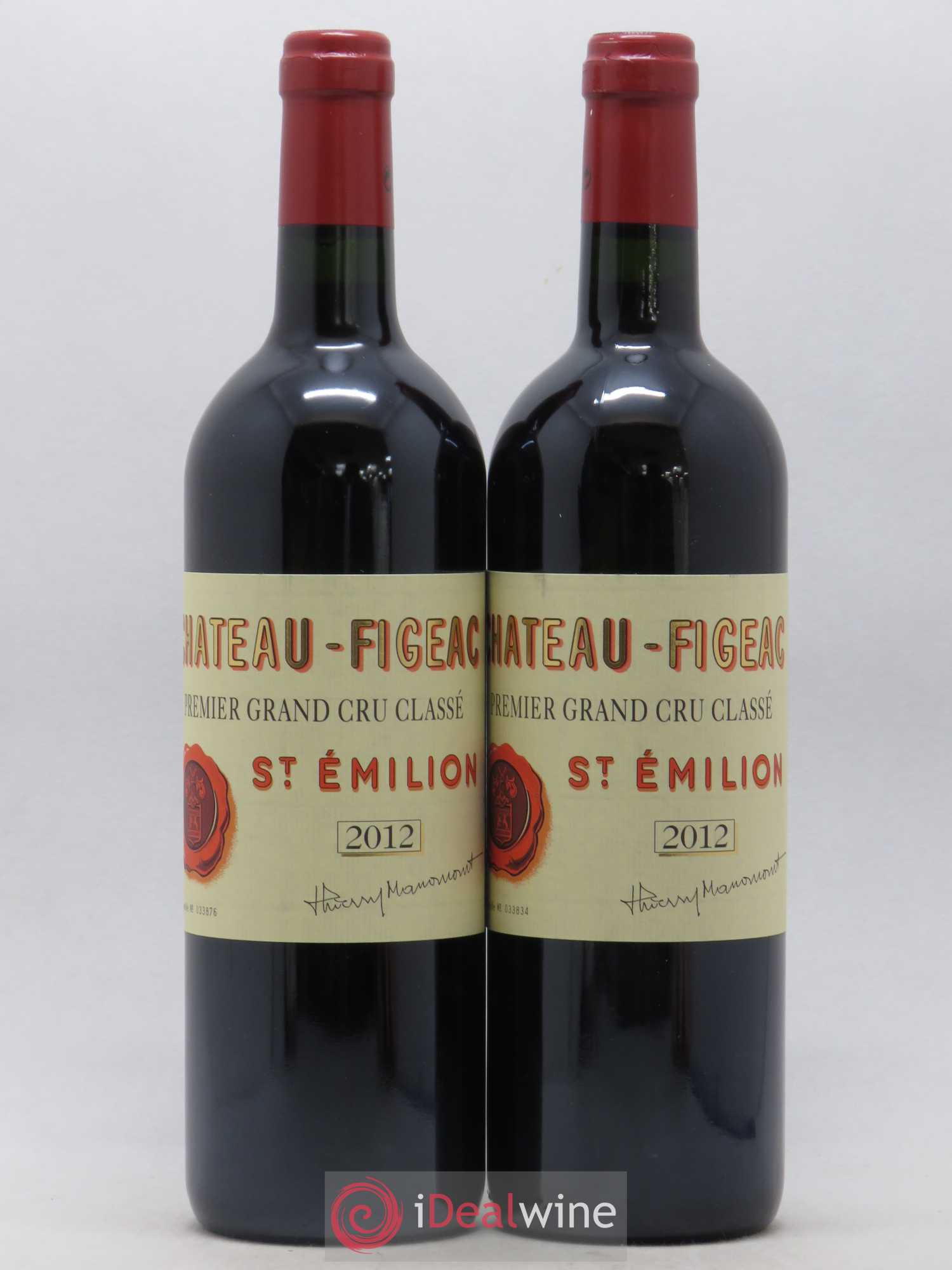 Château Figeac 1er Grand Cru Classé A 2012 - Lot de 2 bouteilles - 0