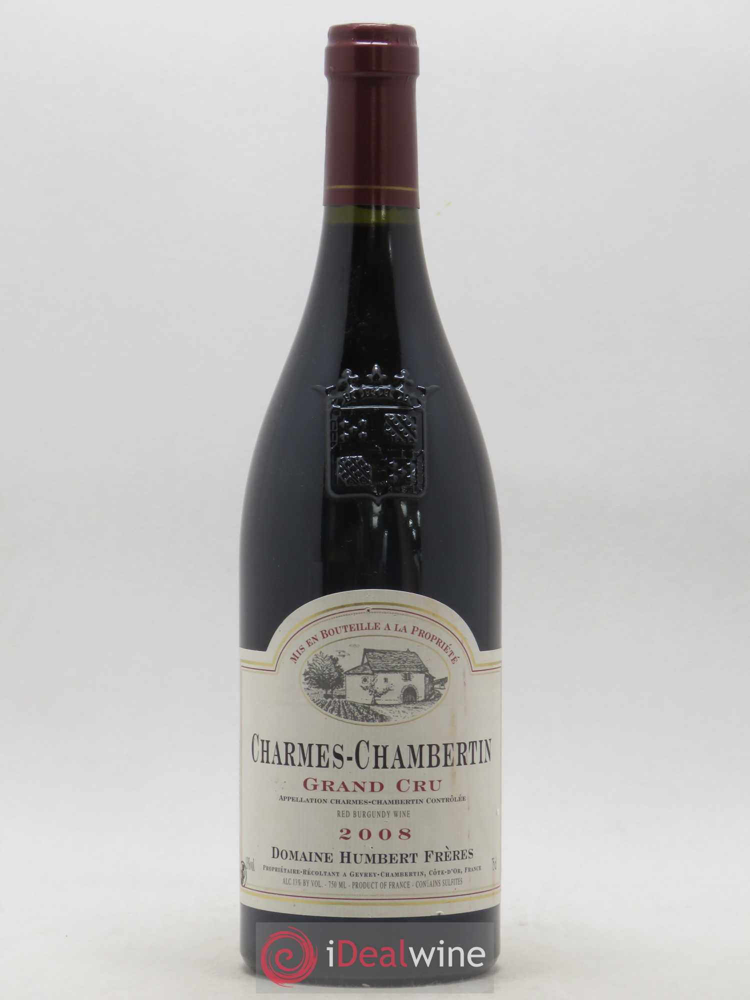 Charmes-Chambertin Grand Cru Humbert (Domaine) 2008 - Lot de 1 bouteille - 0