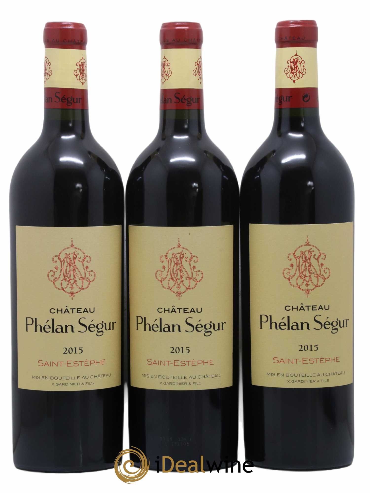 Château Phélan Ségur 2015 - Lot de 3 bouteilles - 0