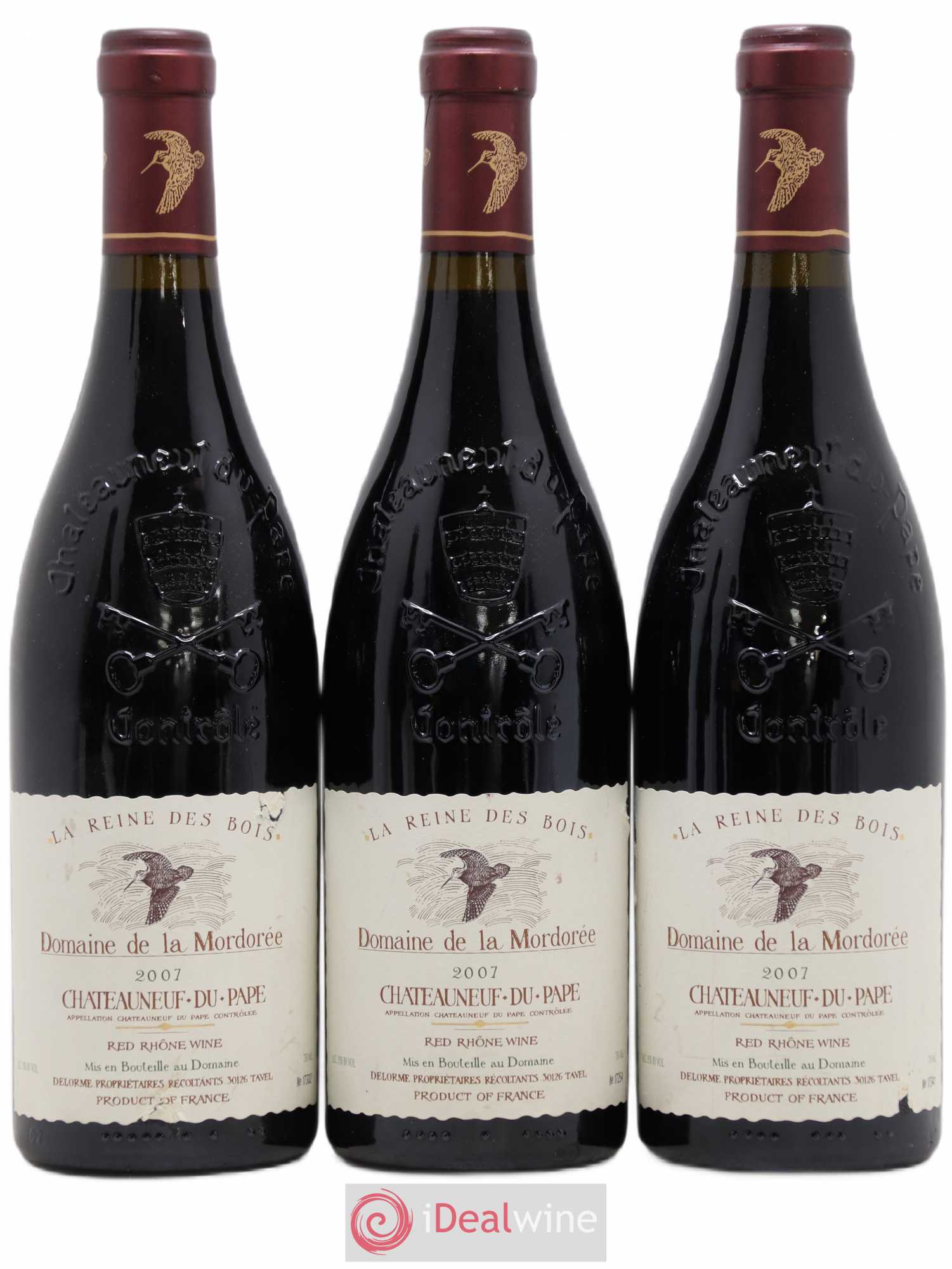 Châteauneuf-du-Pape Cuvée de la Reine des Bois La Mordorée (Domaine de) 2007 - Lot de 6 bouteilles - 1