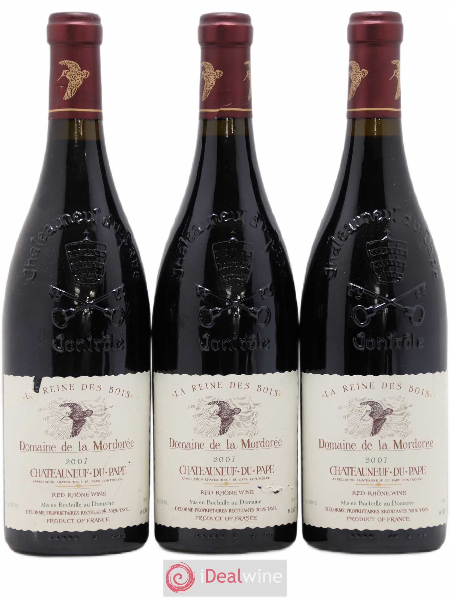 Châteauneuf-du-Pape Cuvée de la Reine des Bois La Mordorée (Domaine de) 2007 - Lot de 6 bouteilles - 2