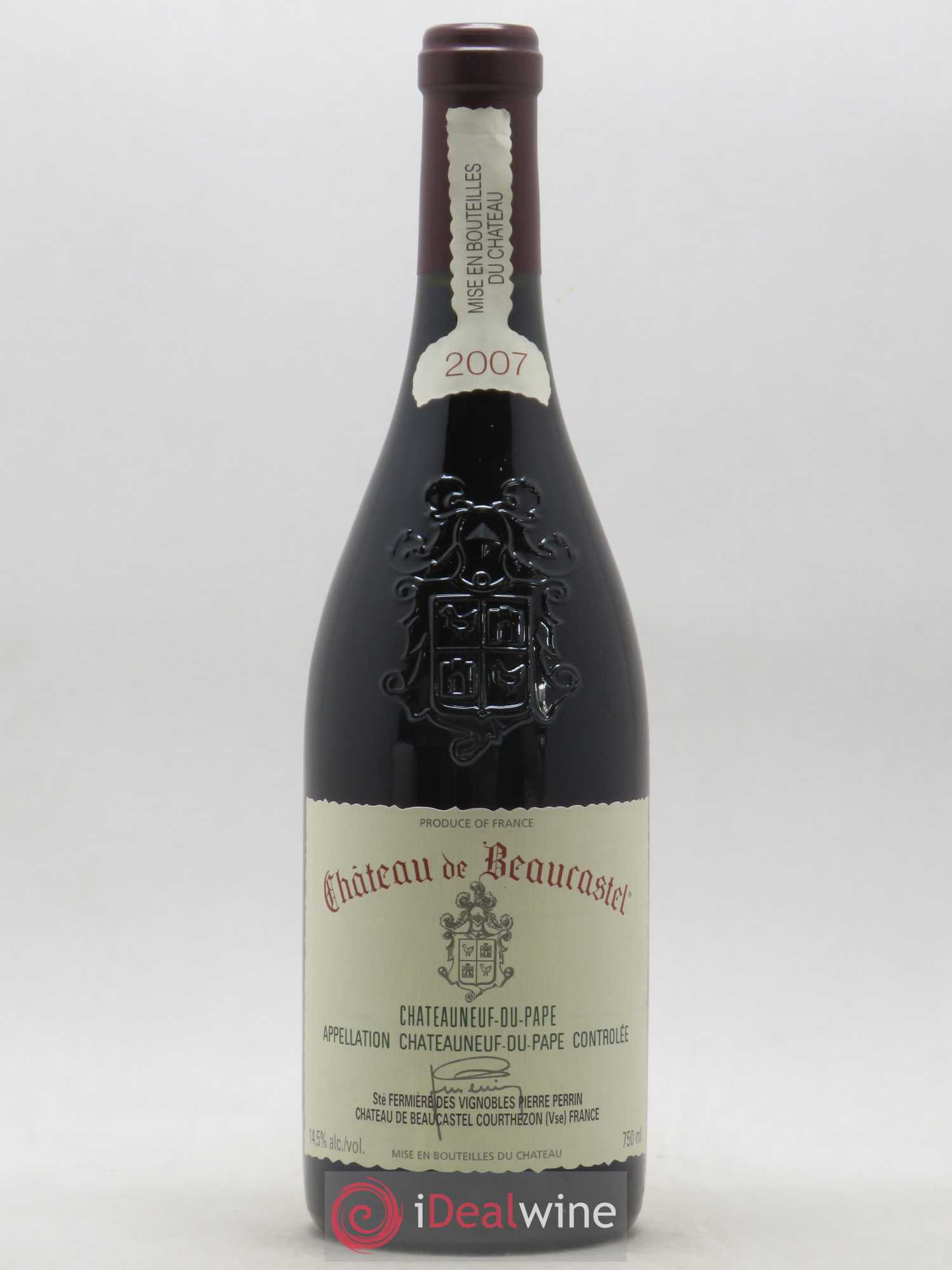 Châteauneuf-du-Pape Château de Beaucastel Famille Perrin 2007 - Lot de 1 bouteille - 0