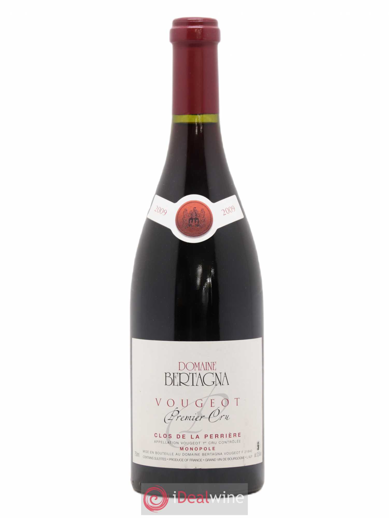 Vougeot 1er Cru Clos de La Perrière Monopole Bertagna 2009 - Lot de 1 bouteille - 0