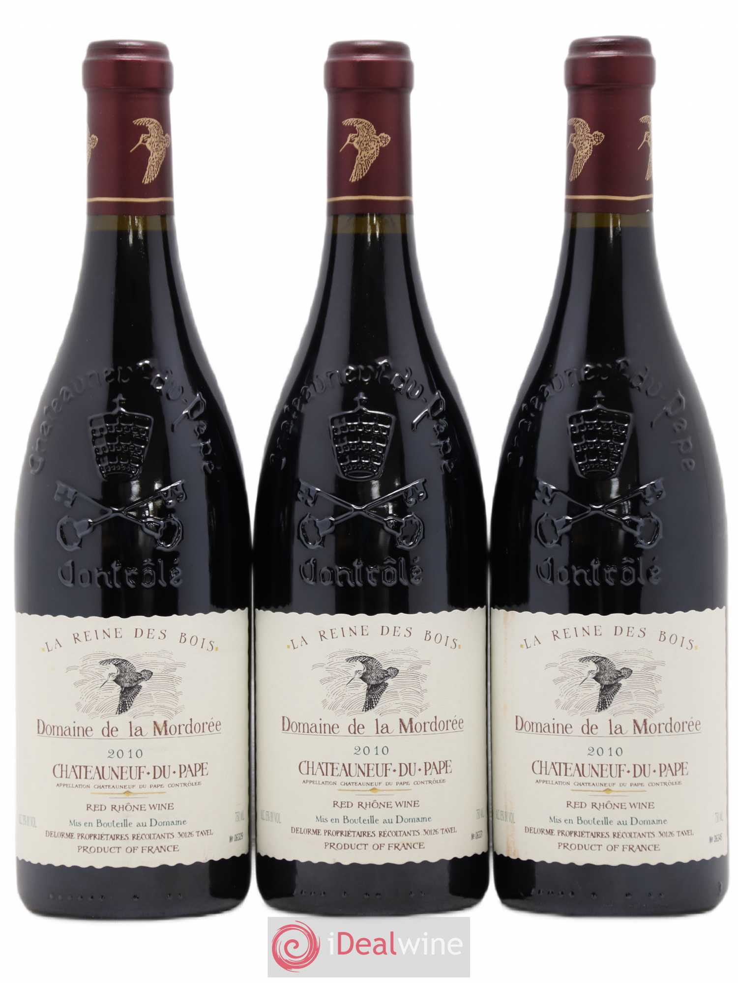 Châteauneuf-du-Pape Cuvée de la Reine des Bois La Mordorée (Domaine de) 2010 - Lot de 3 bouteilles - 0