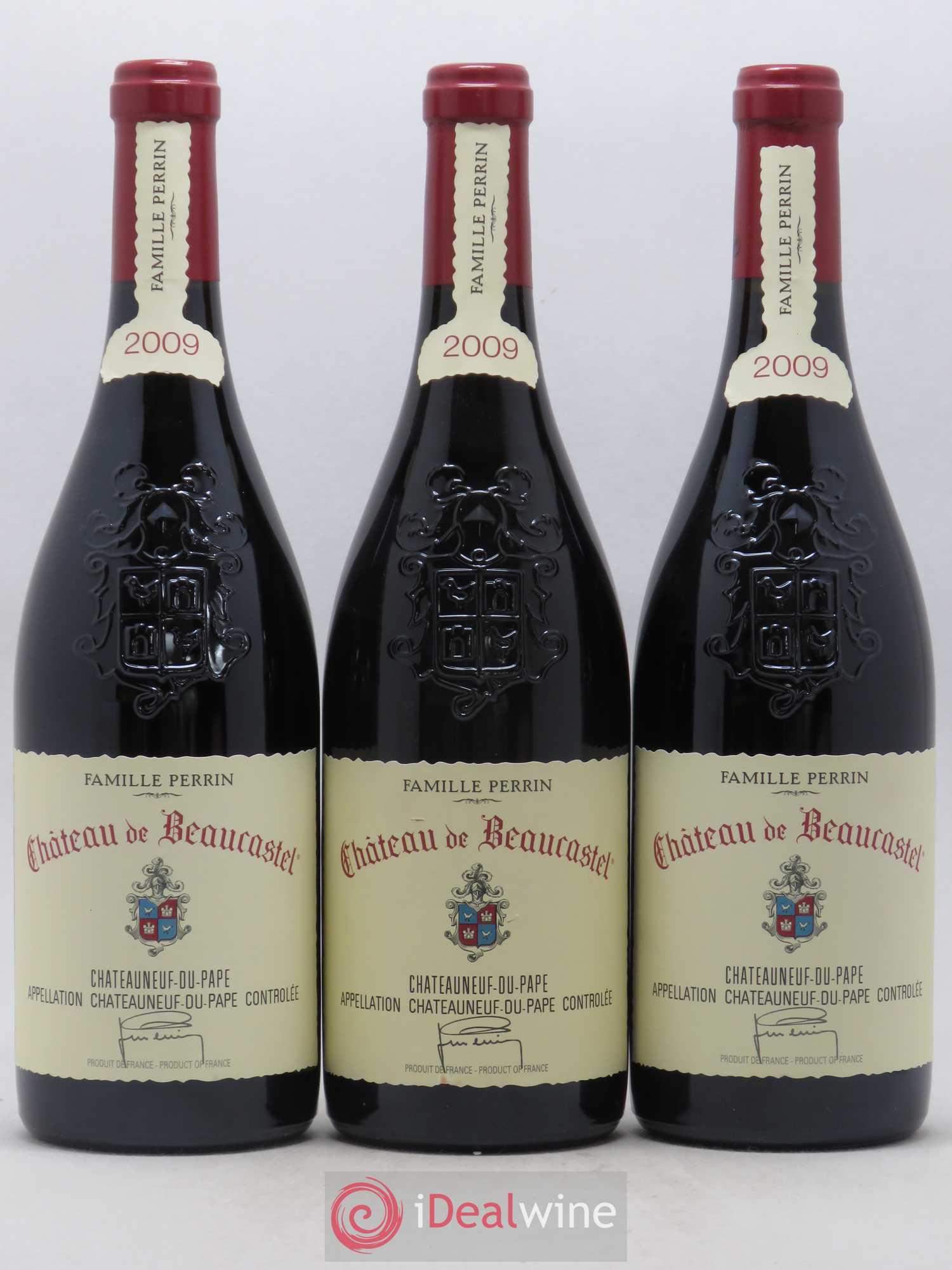 Châteauneuf-du-Pape Château de Beaucastel Famille Perrin 2009 - Lot de 3 bouteilles - 0