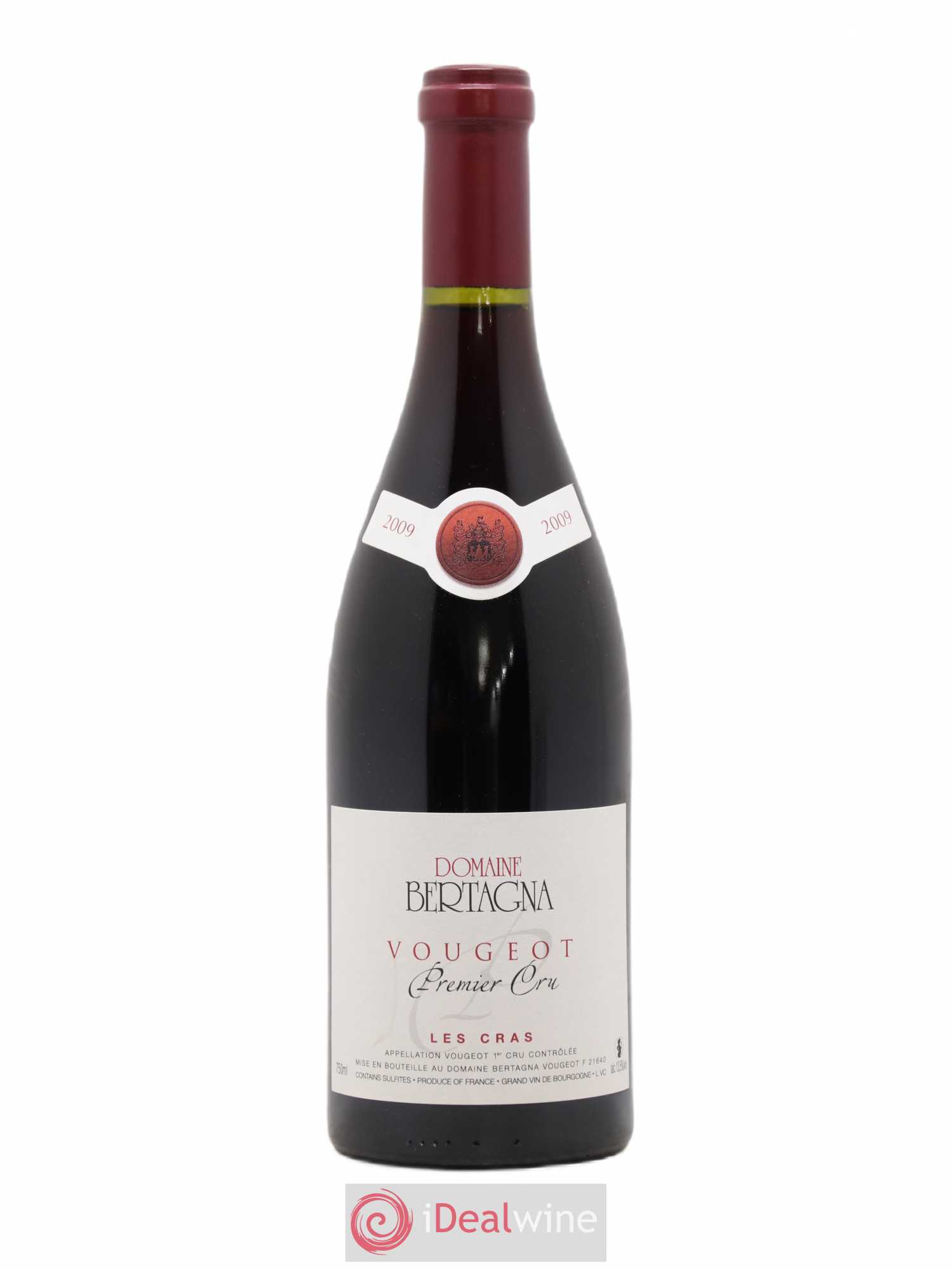 Vougeot 1er Cru Les Cras Bertagna 2009 - Lot de 1 bouteille - 0